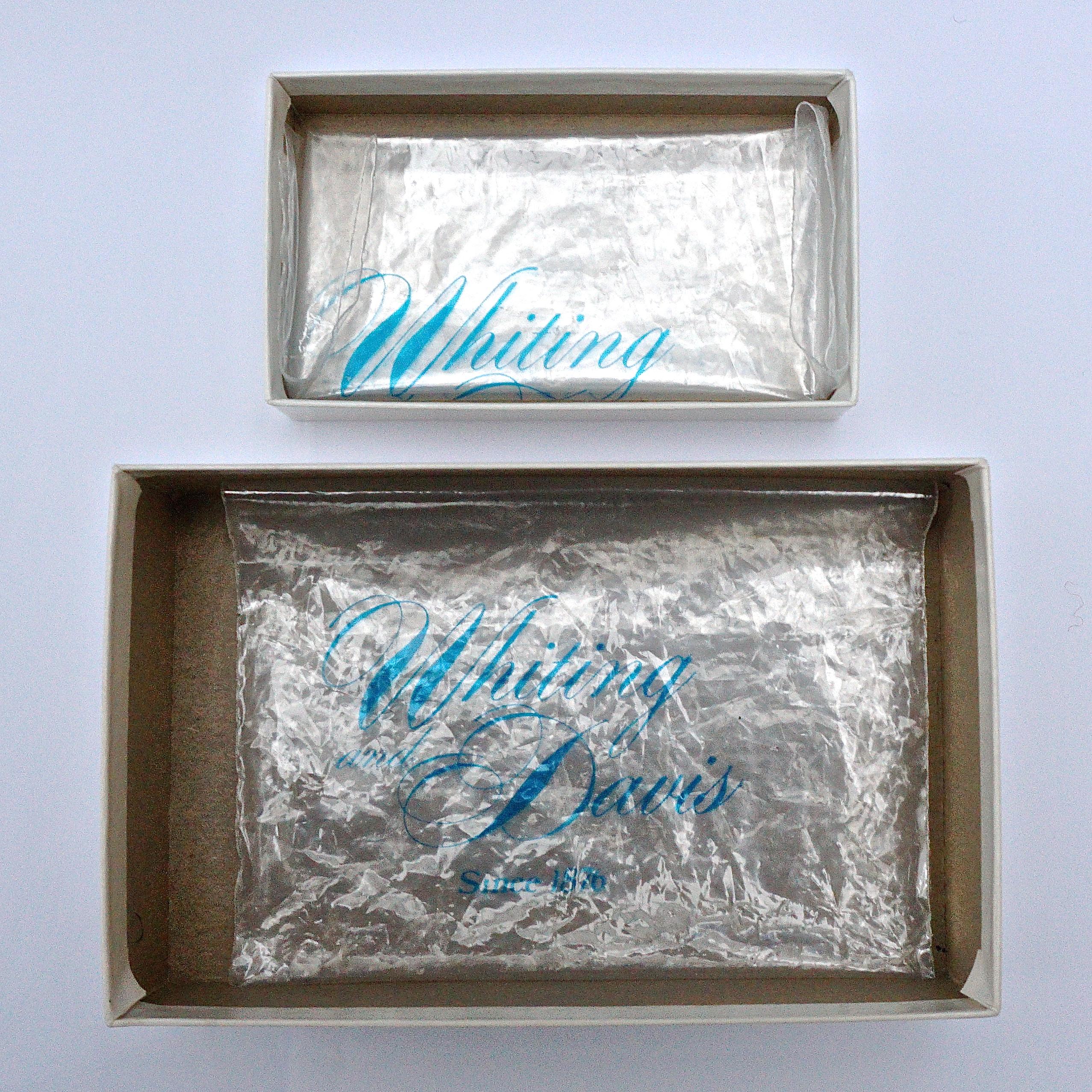 Whiting & Davis Gold Mesh Purse and Key Holder in Original Boxes 3