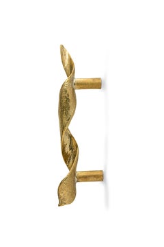 Whiko Drawer Handles - Handcrafted Polished Brass - PullCast