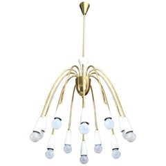 Whimsical 12 Light Italian Chandelier