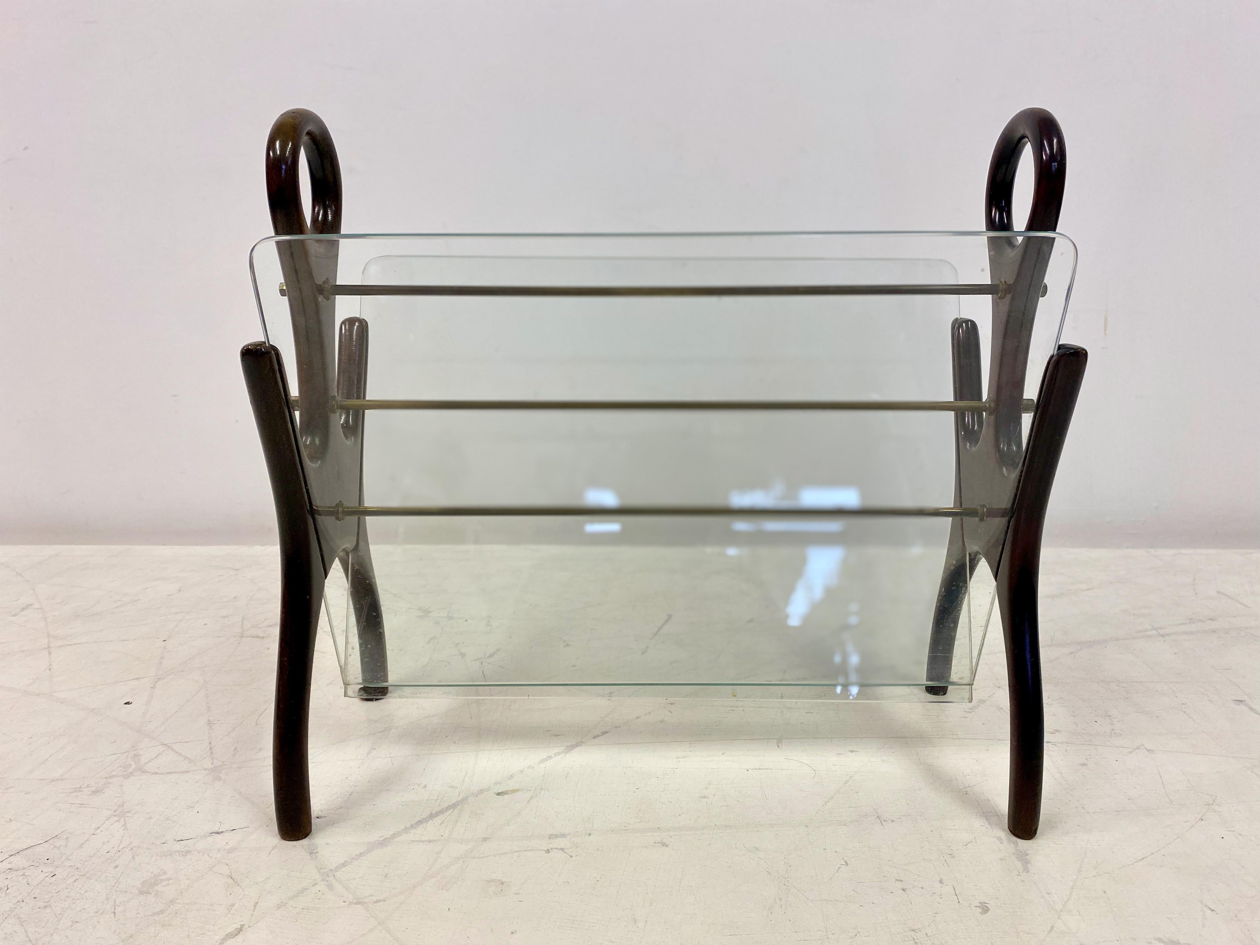 Whimsical 1950s Italian Magazine Rack For Sale 6