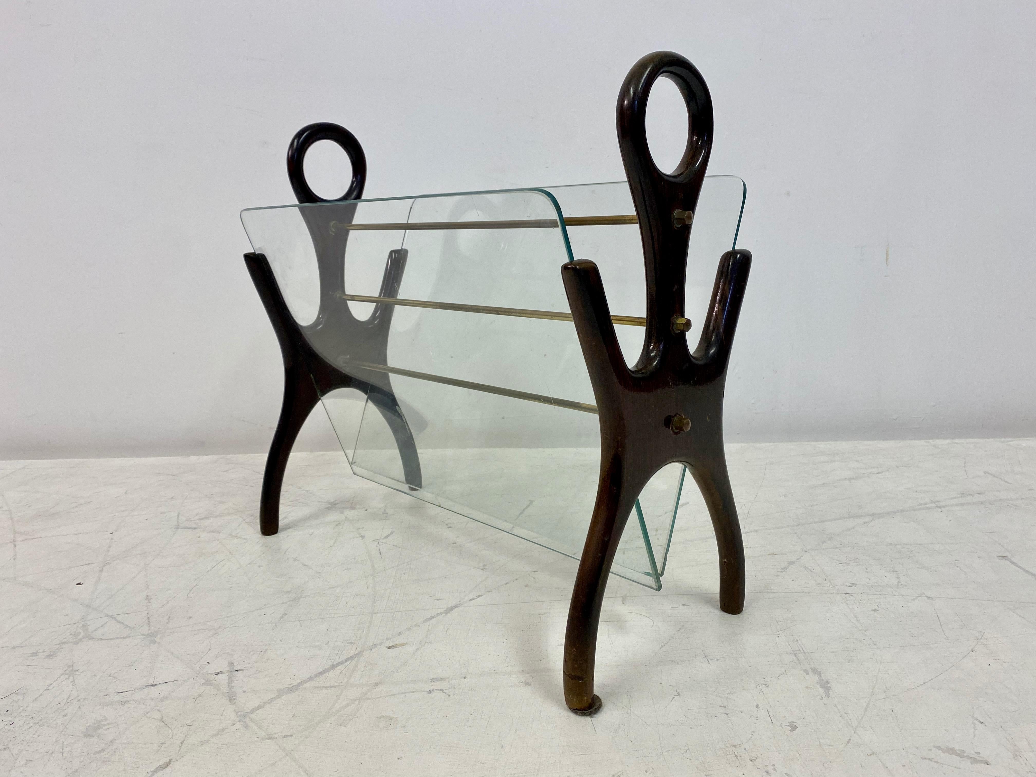 Whimsical 1950s Italian Magazine Rack In Good Condition For Sale In London, London