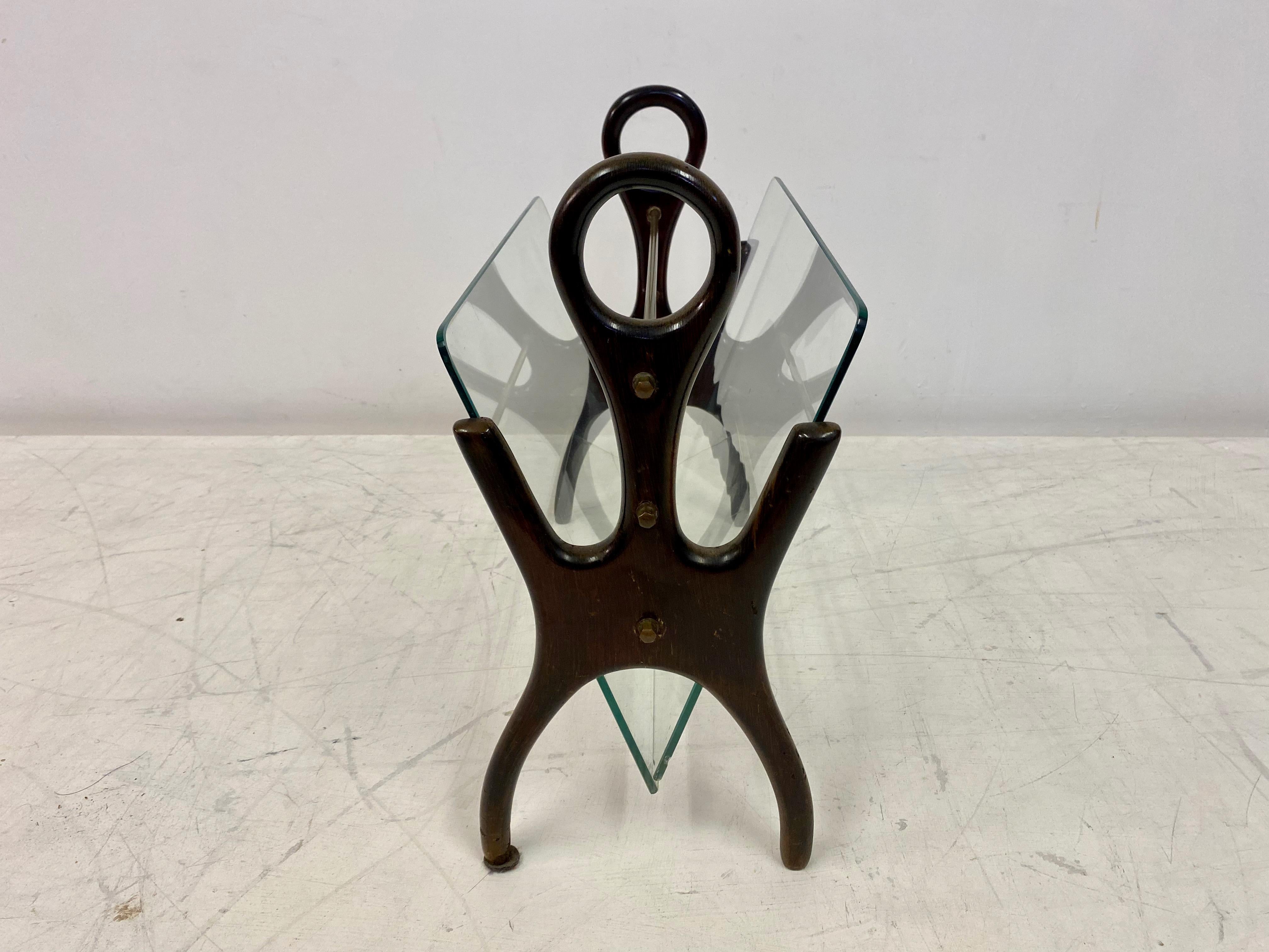 Whimsical 1950s Italian Magazine Rack For Sale 2