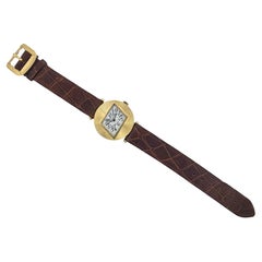 Stravagante orologio Churchill London degli anni 
60 in oro giallo 18K