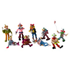 Figuritas Artesanales 9 Payasos Caprichosos