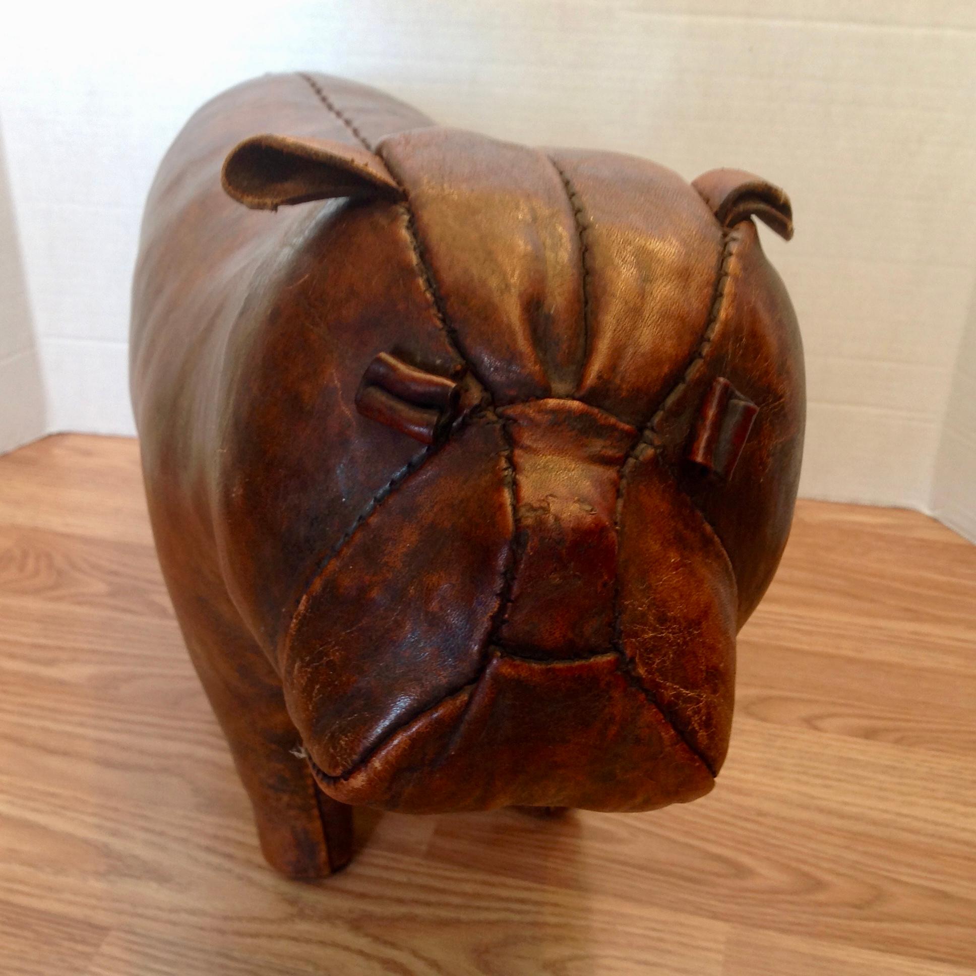 Hand-Crafted Whimsical Abercrombie's Bulldog Foot Rest by Dimitri Omersa