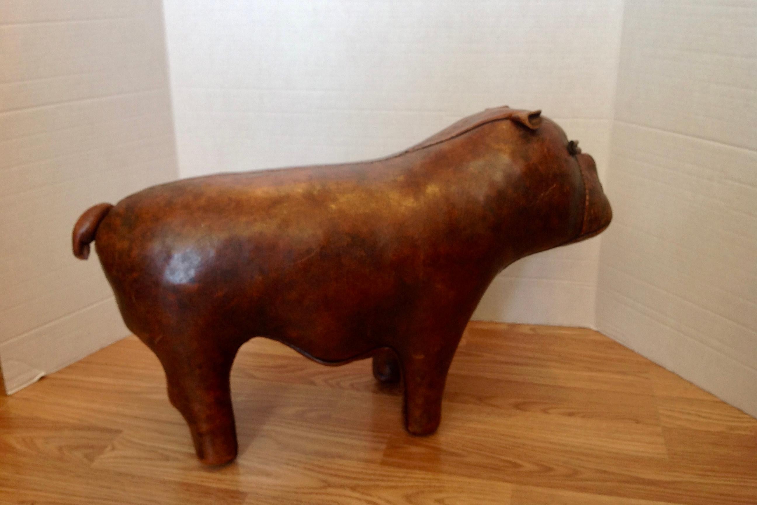 Whimsical Abercrombie's Bulldog Foot Rest by Dimitri Omersa In Good Condition In West Palm Beach, FL
