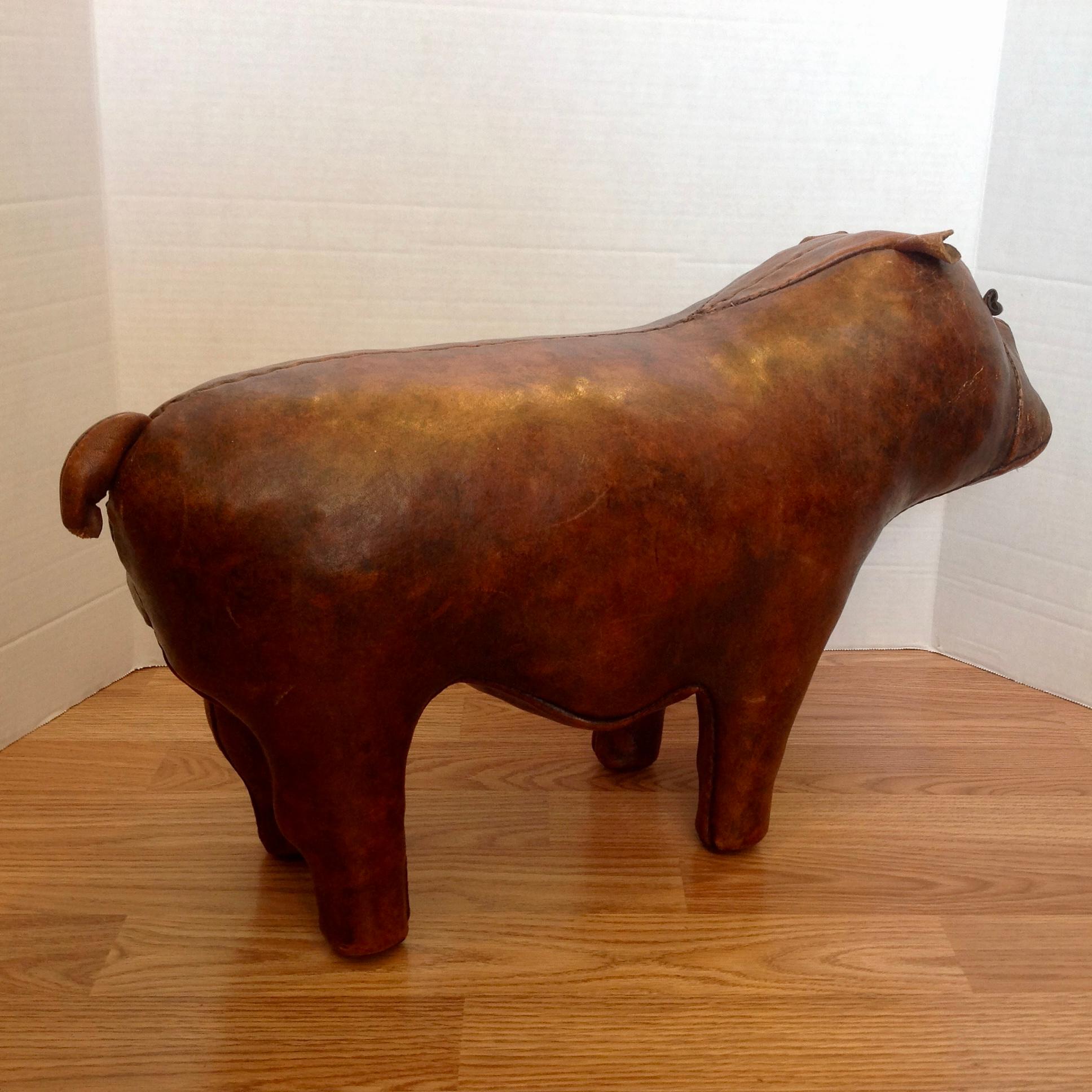 20th Century Whimsical Abercrombie's Bulldog Foot Rest by Dimitri Omersa