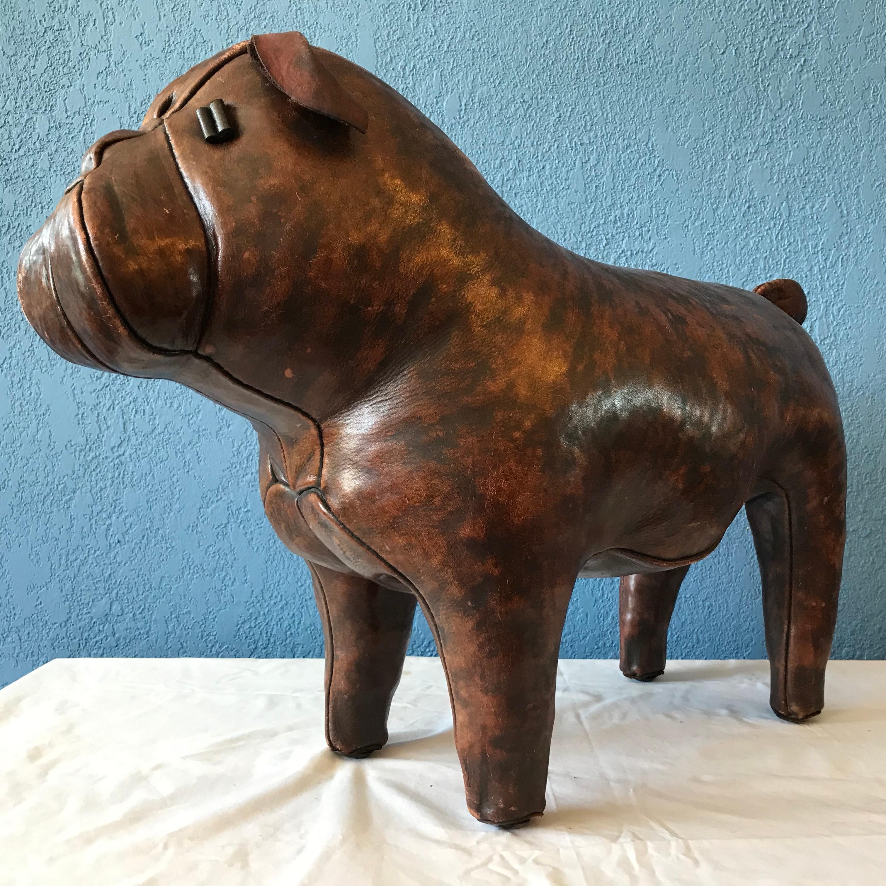 Whimsical Abercrombie's Bulldog Foot Rest by Dimitri Omersa In Good Condition In West Palm Beach, FL
