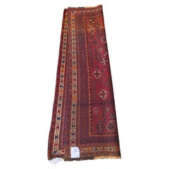Whimsical Antique Lori, Nomadic Persian Rug - Geometric Tree of Life Design