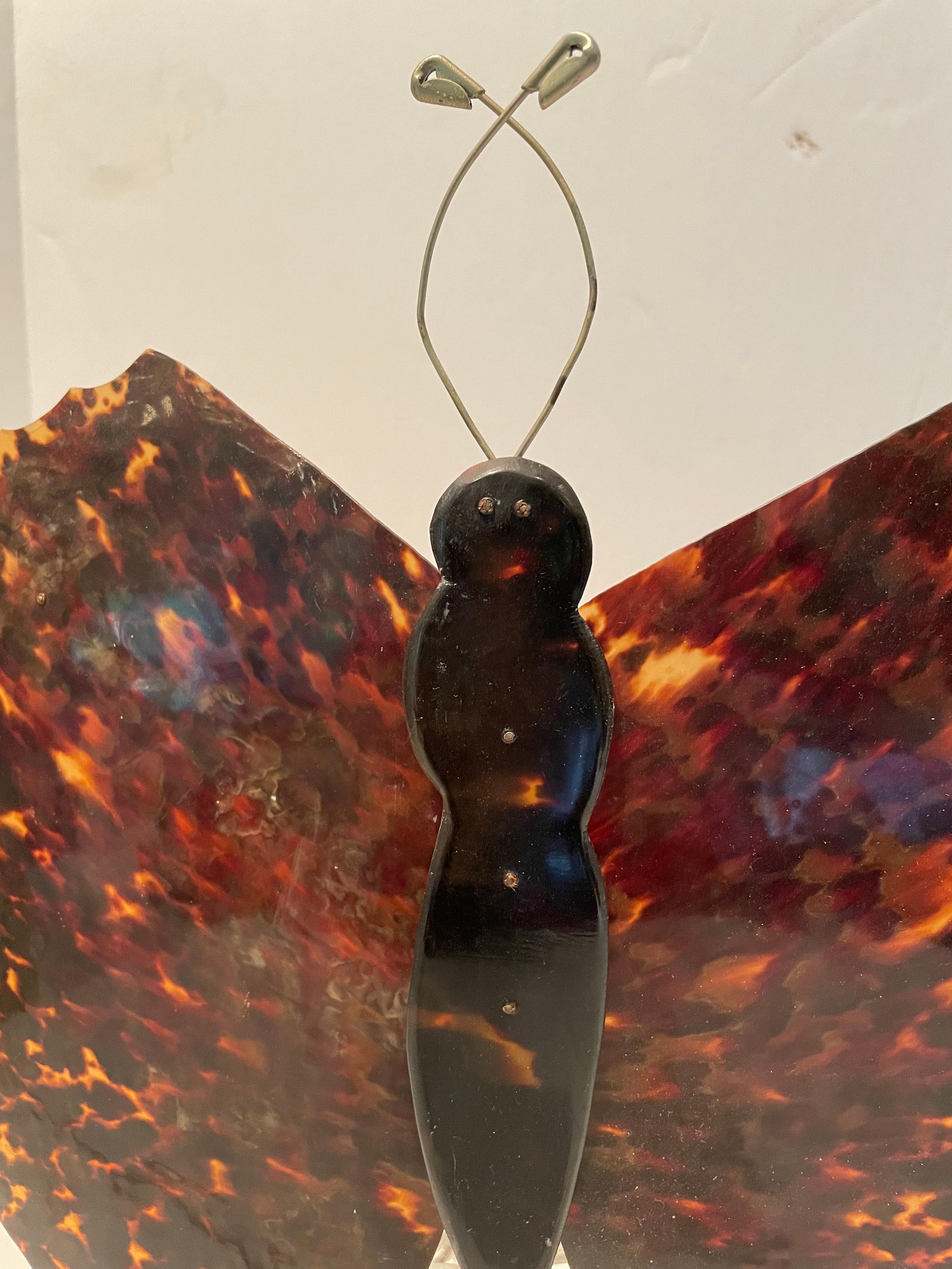 Modern Whimsical Artisan Made Butterfly Lamp
