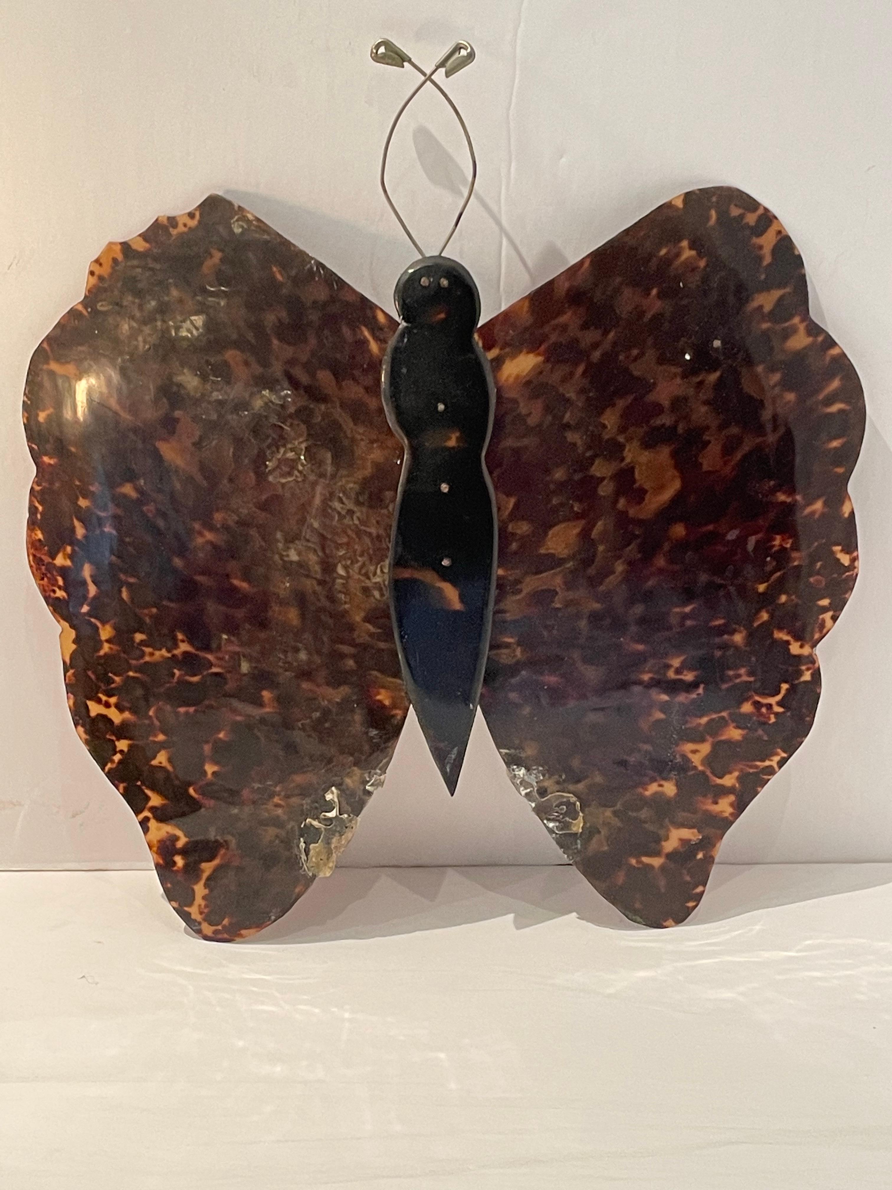 Mid-20th Century Whimsical Artisan Made Butterfly Lamp