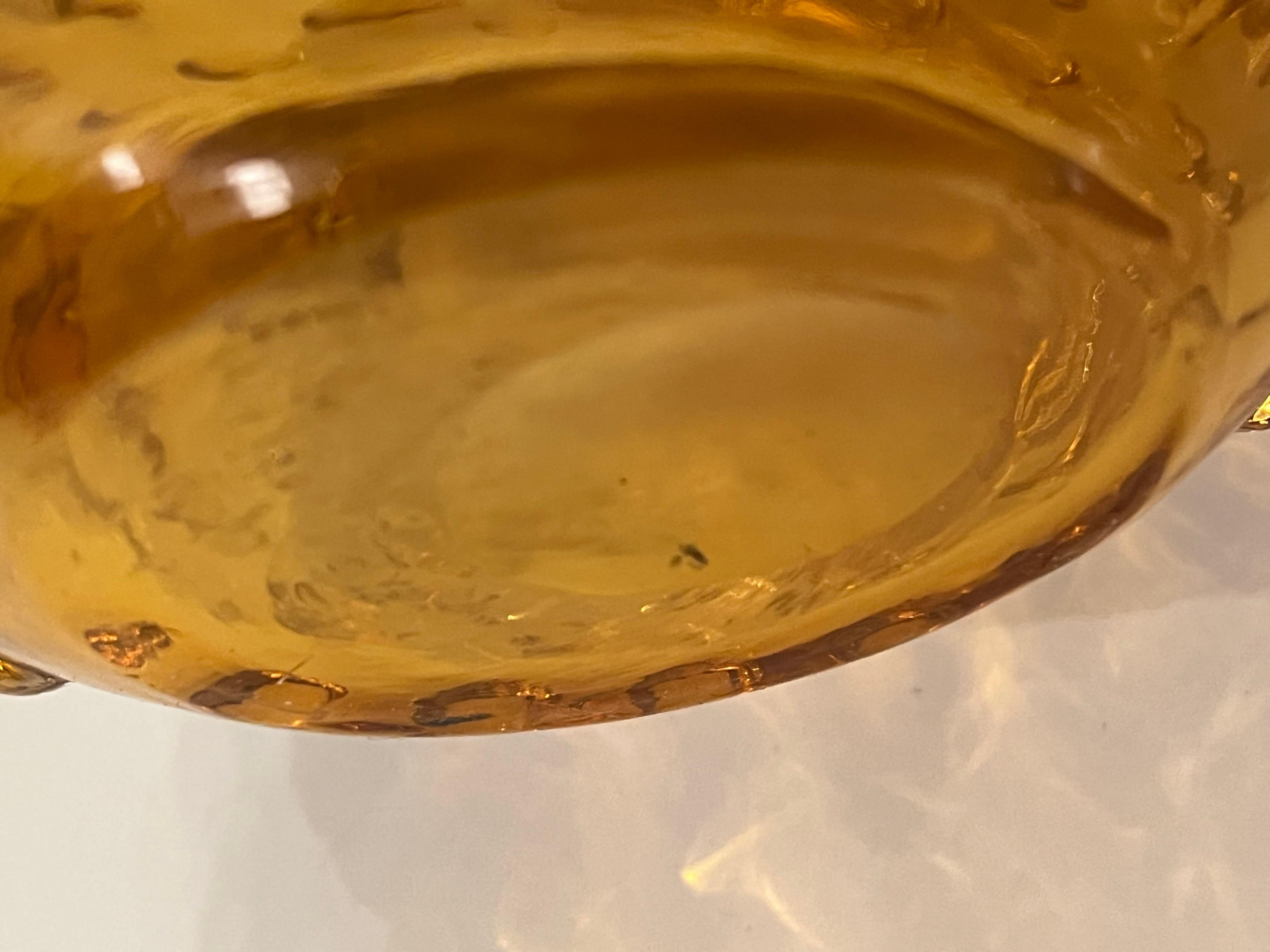 Gallo burbuja caprichoso de vidrio soplado años 70 siglo XX en venta