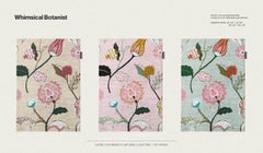Whimsical Botanist; Modern Beige Floral Pattern Hand Knotted Rugs & Carpets