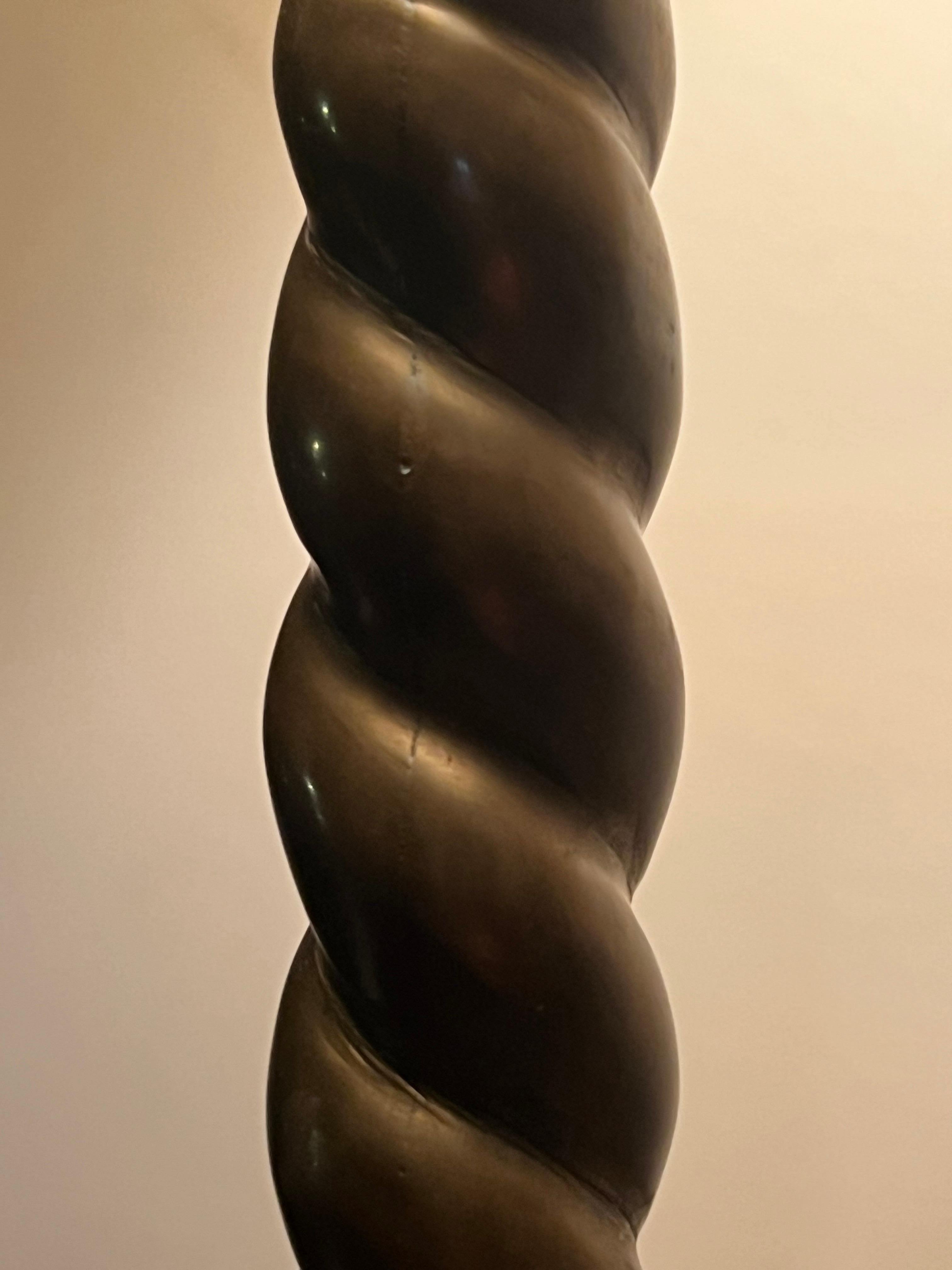 Whimsical Brass Frog Floor Lamp by Chapman 1979 For Sale 5