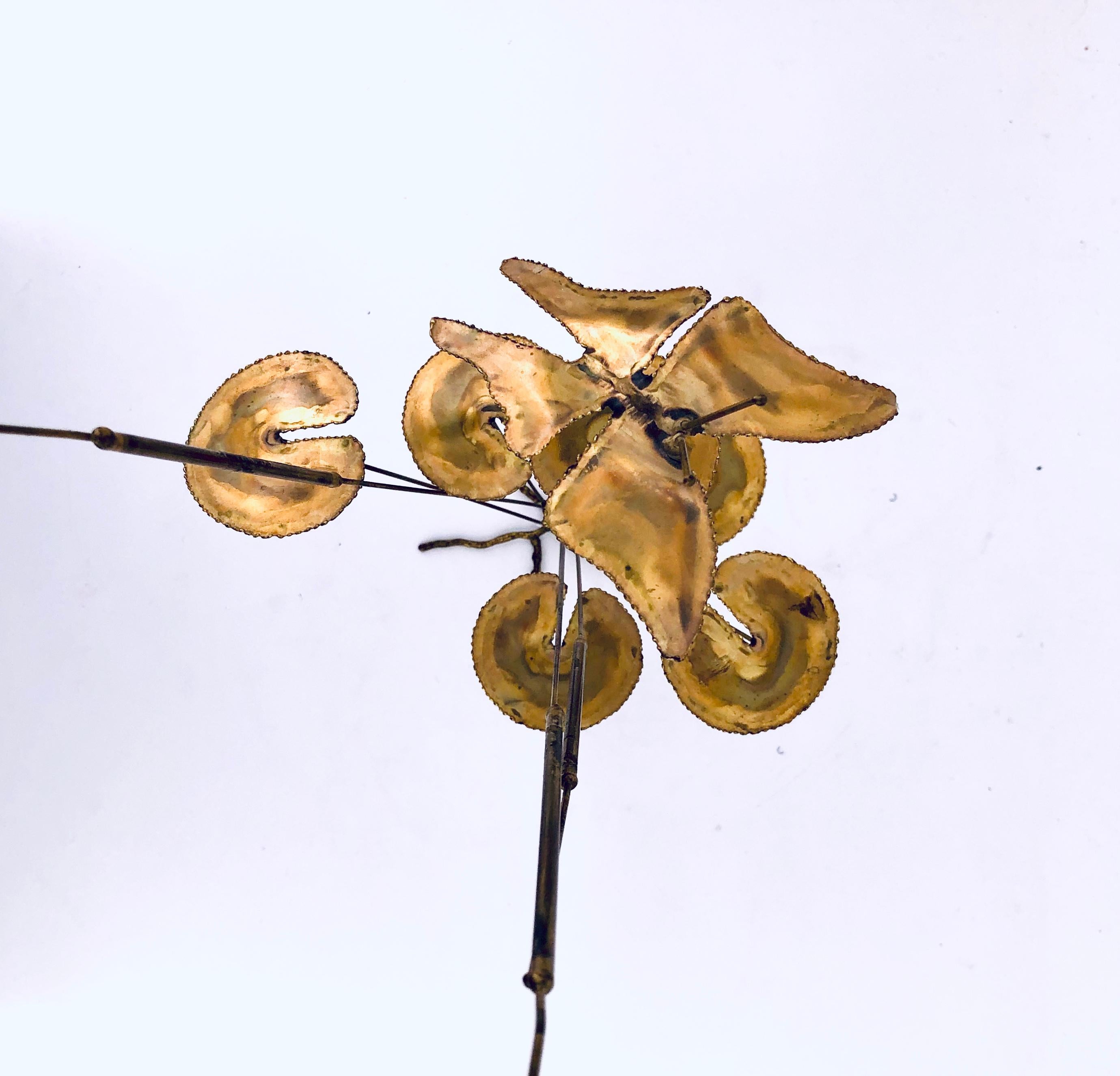 Mid-Century Modern Whimsical Brass Sculpture in the Style of Curtis Jere For Sale