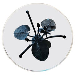 Skurriler Bronze-Cocktail-Beistelltisch „Lily Pad“, ca. 1970er Jahre