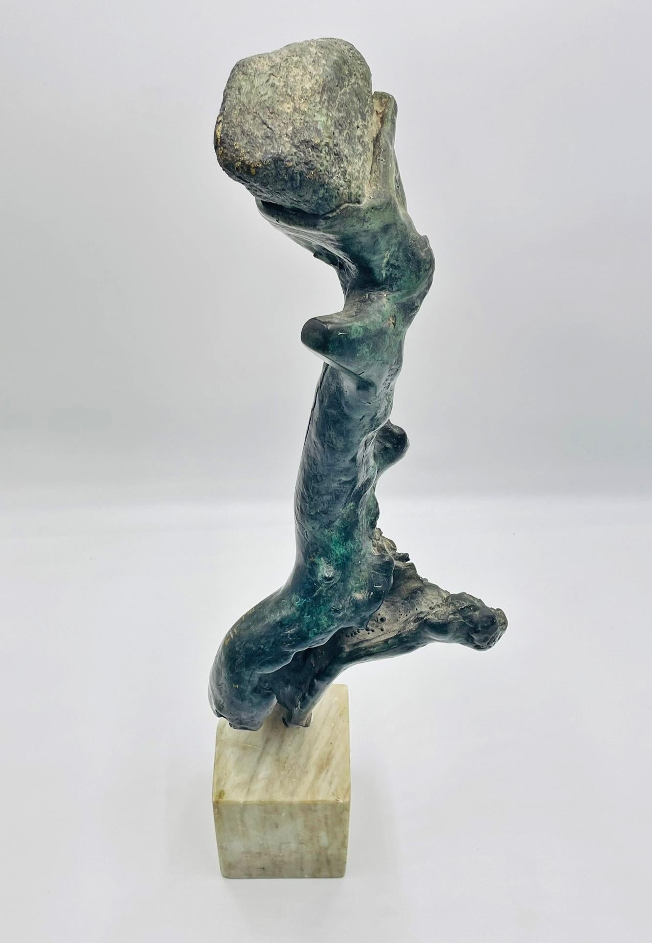 Skurrile Bronzeskulptur von Francisco del Toro, Mexiko, 1992 (Gegossen) im Angebot