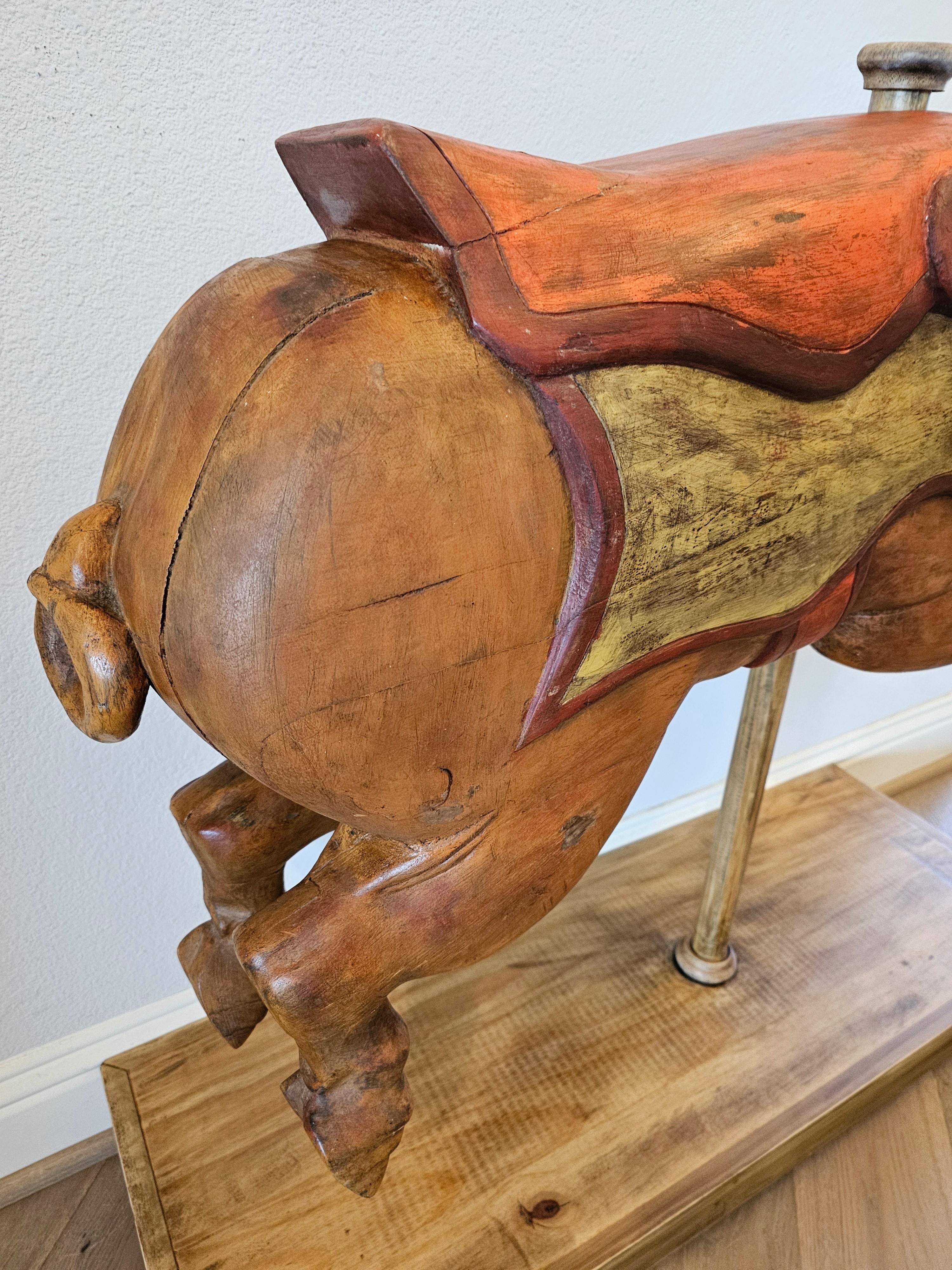 Whimsical Carousel Pig Carnival Ride Mexican Attrib Higareda Brothers 8