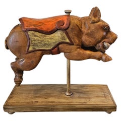 Whimsical Carousel Pig Carnival Ride Mexican Attrib Higareda Brothers