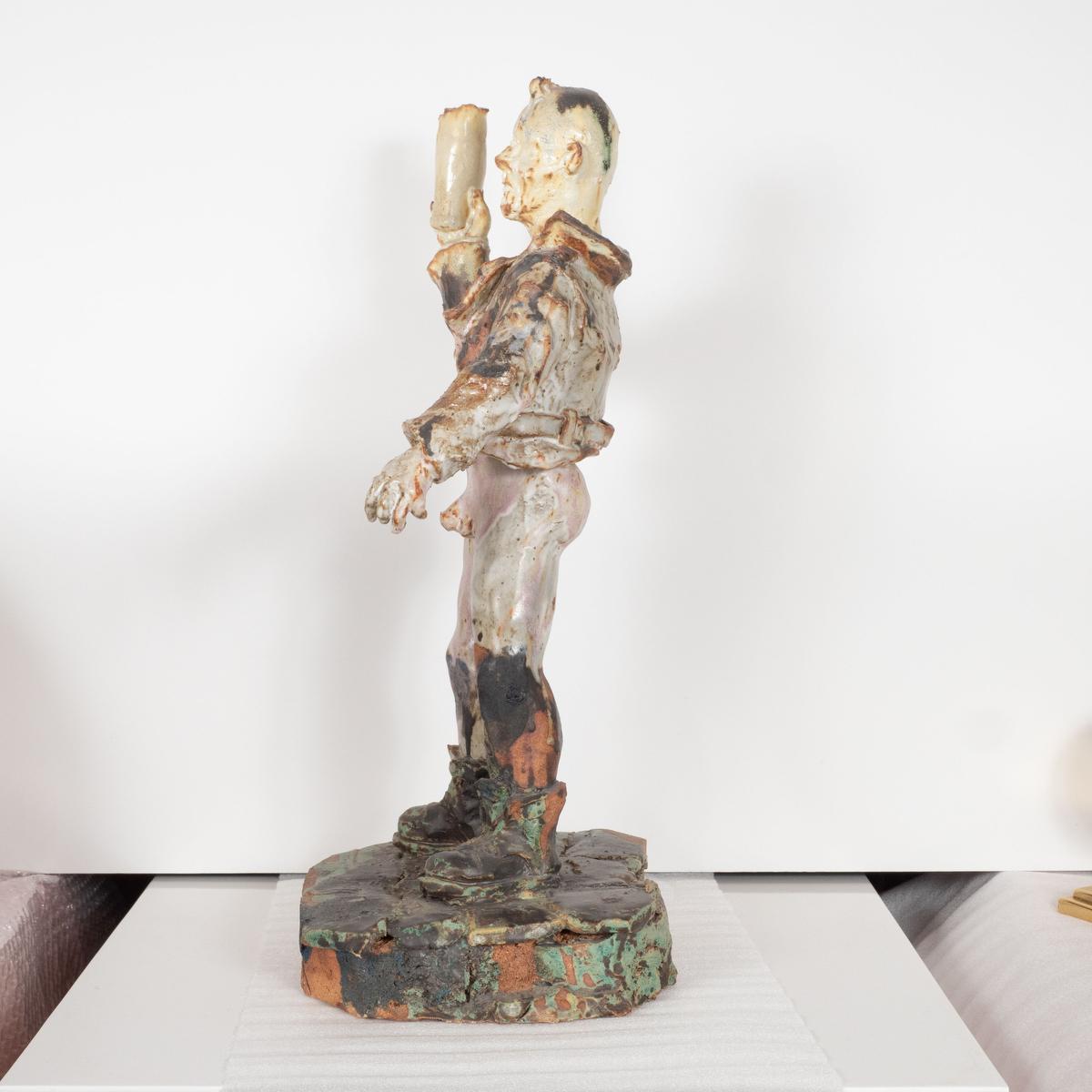 Mid-20th Century Whimsical Ceramic Fountain Sculpture For Sale