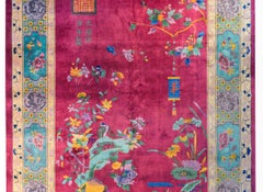 Whimsical Chinese Art Deco Rug