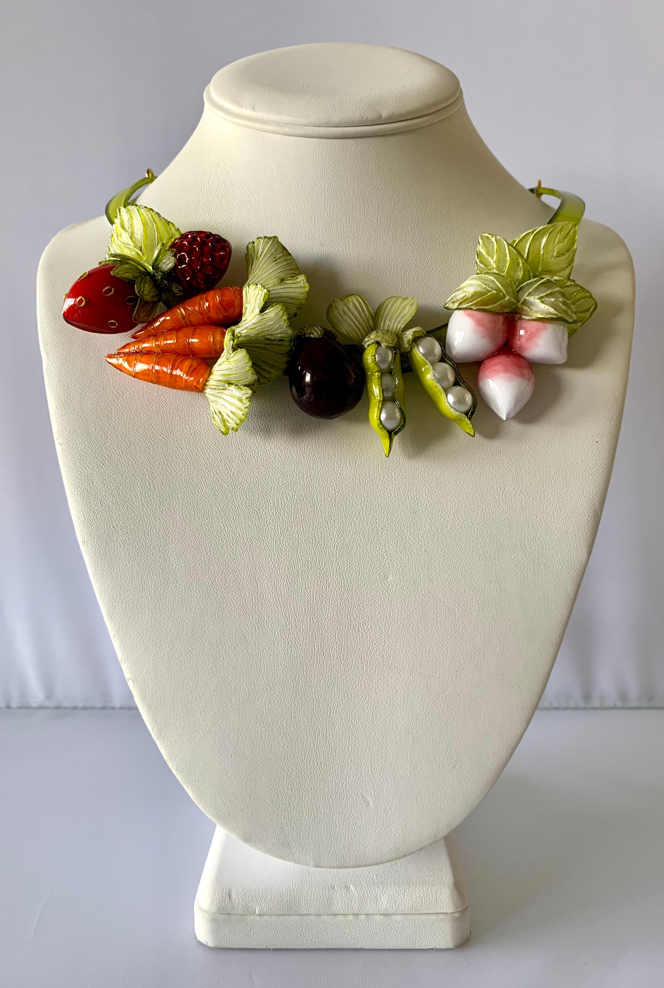 how do you make a vegetable necklace answer key