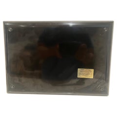 Whimsical Couroc Phenolic Resin Serving Bar Tray with Inlaid Sea Shells