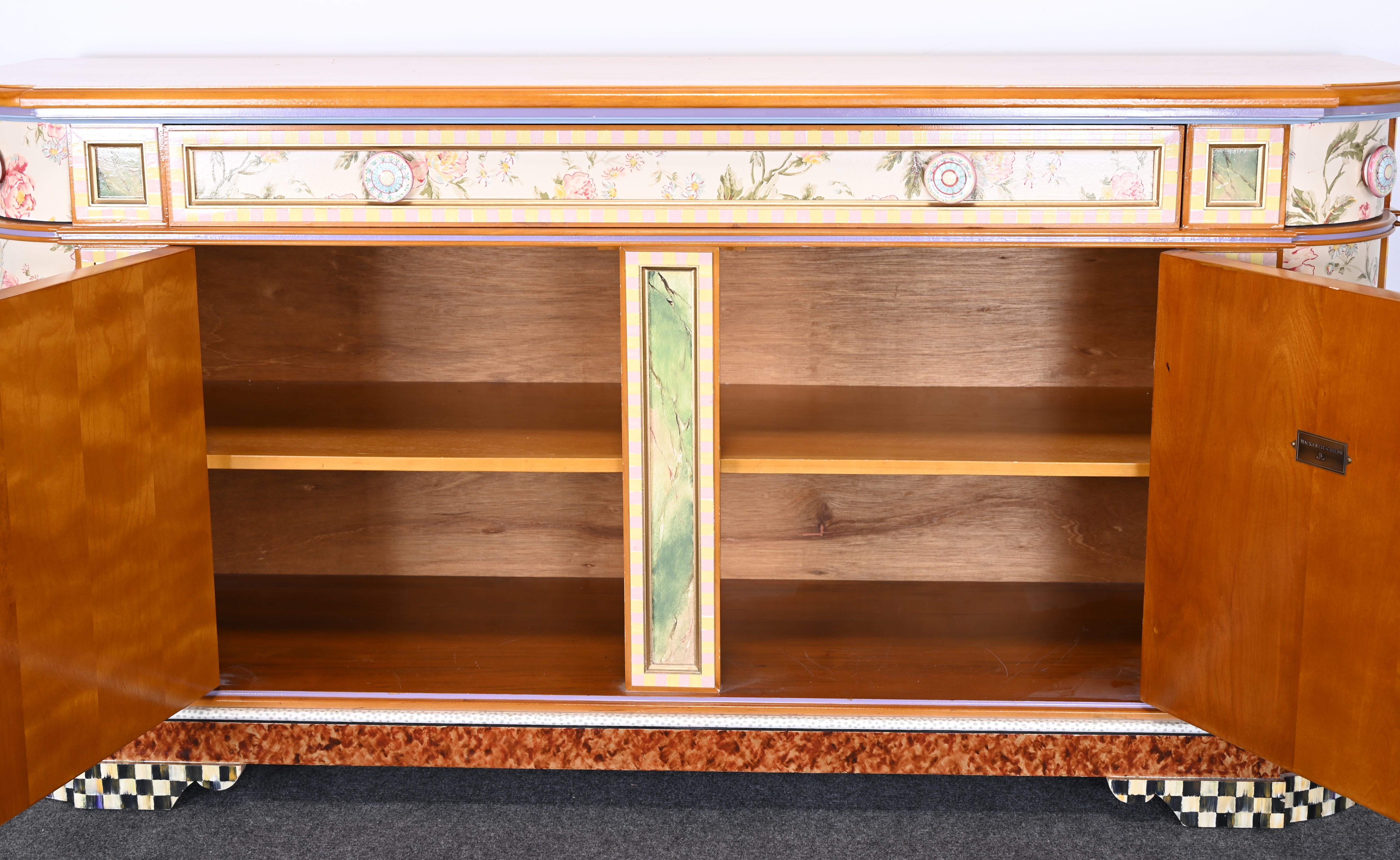 Whimsical Credenza by Mackenzie Childs, 1980s 2