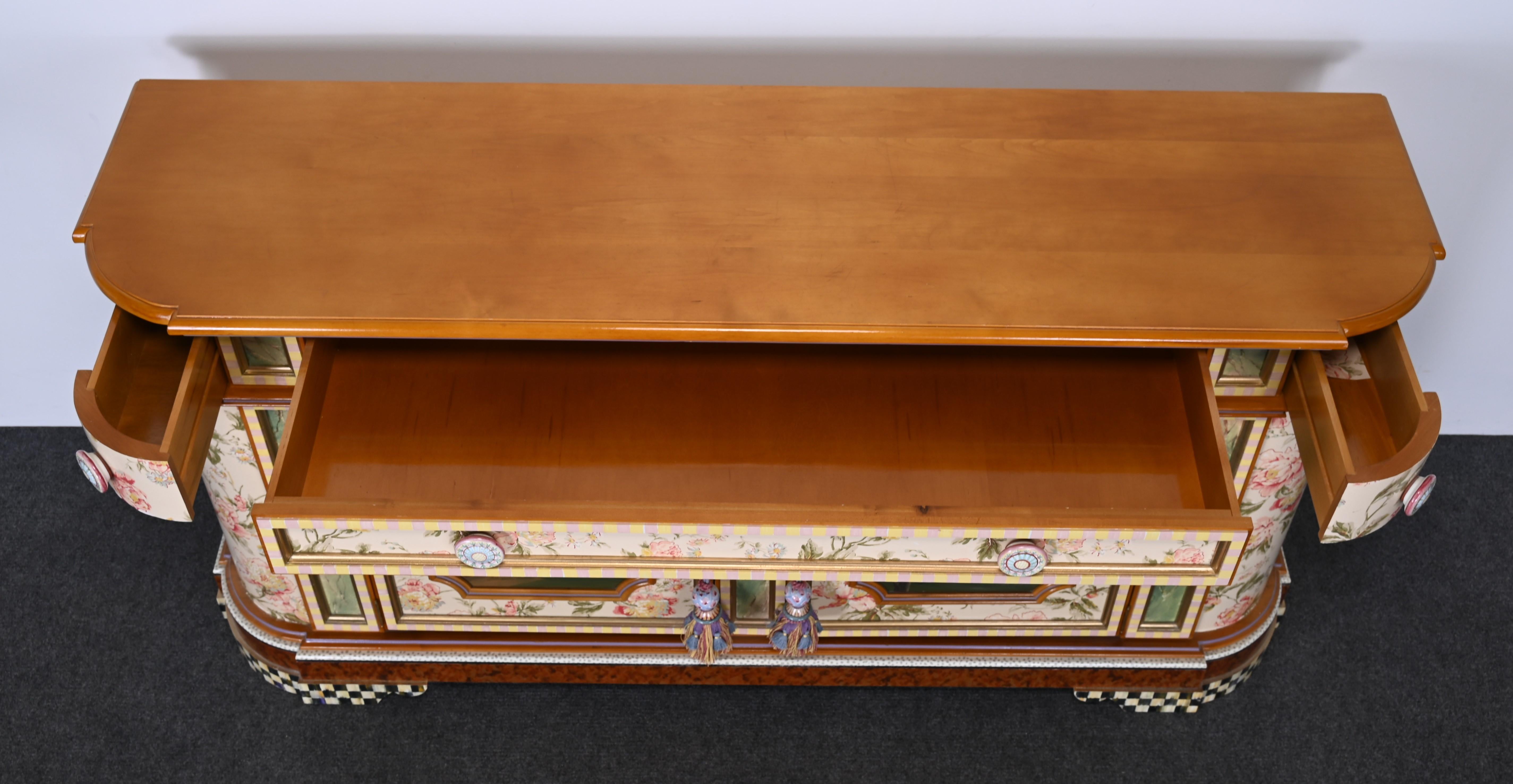 Late 20th Century Whimsical Credenza by Mackenzie Childs, 1980s