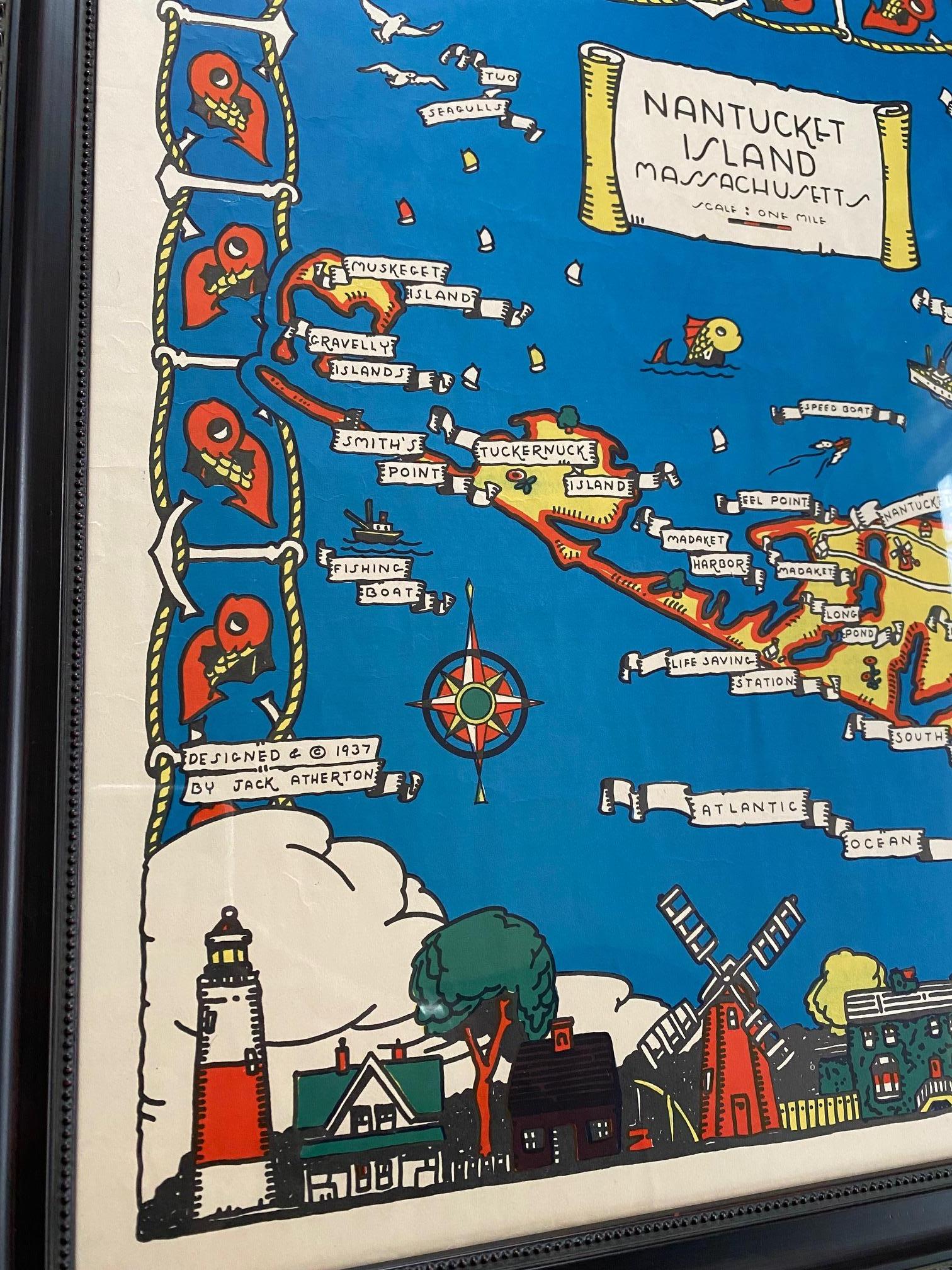 tourist map of nantucket island
