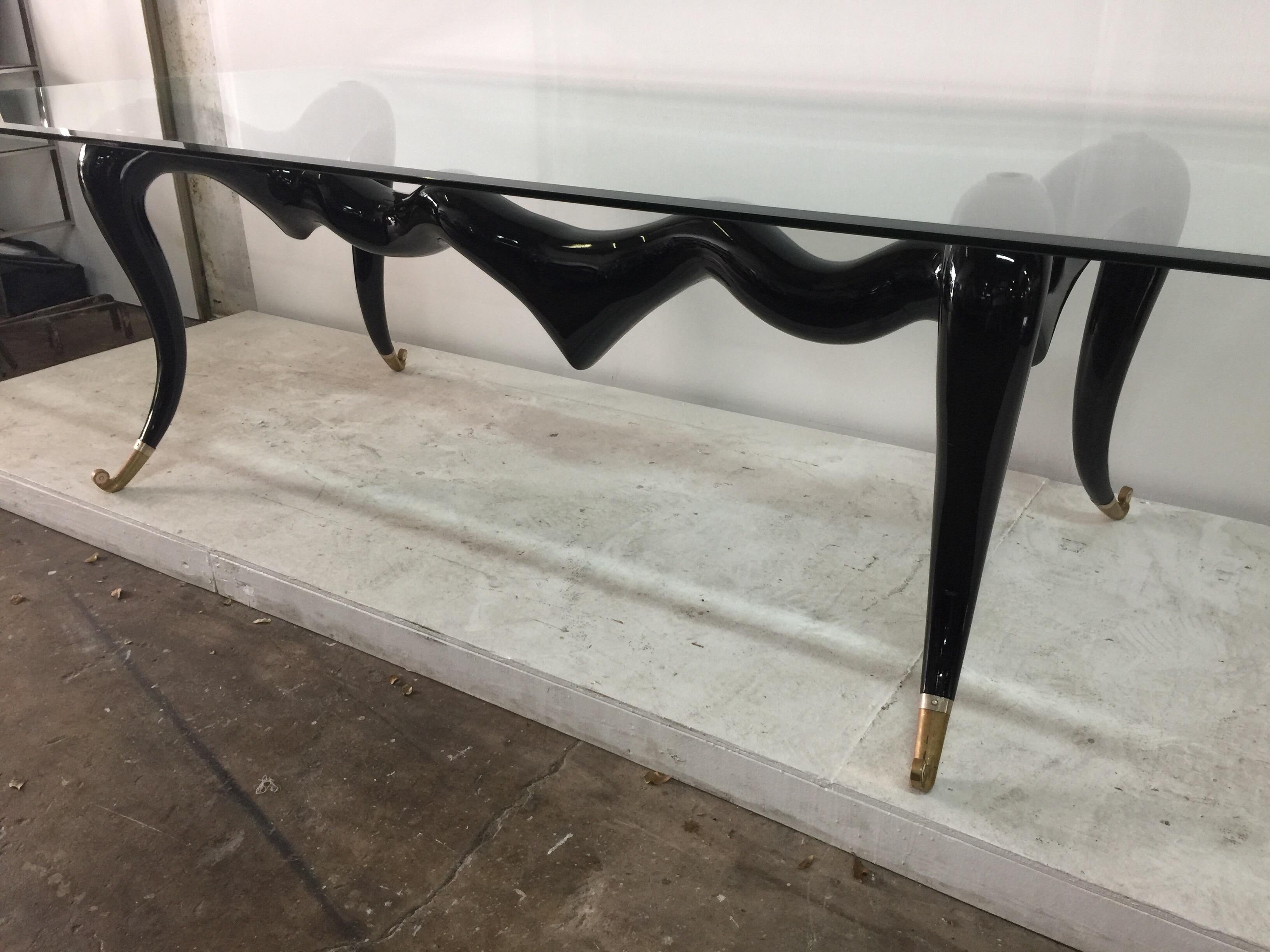 Whimsical Dining Table in the Style of Salvador Dali In Good Condition In East Hampton, NY
