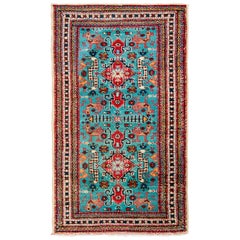 Antique Whimsical Early 20th Century Shirvan Rug