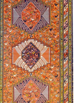 Whimsical Early 20th Century Sumak Rug