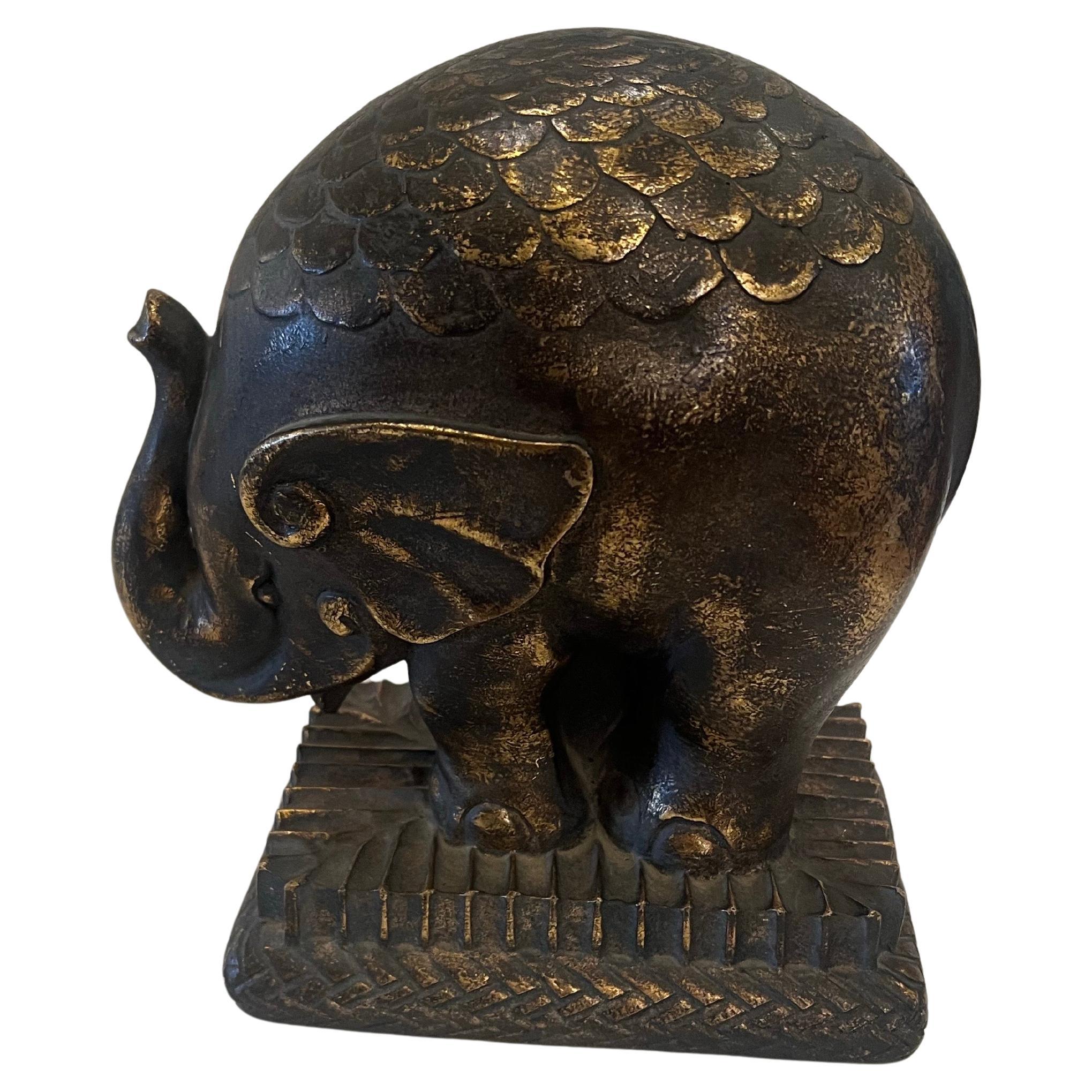 Skurrile Elefantenskulptur von Maitland Smith im Zustand „Hervorragend“ im Angebot in San Diego, CA