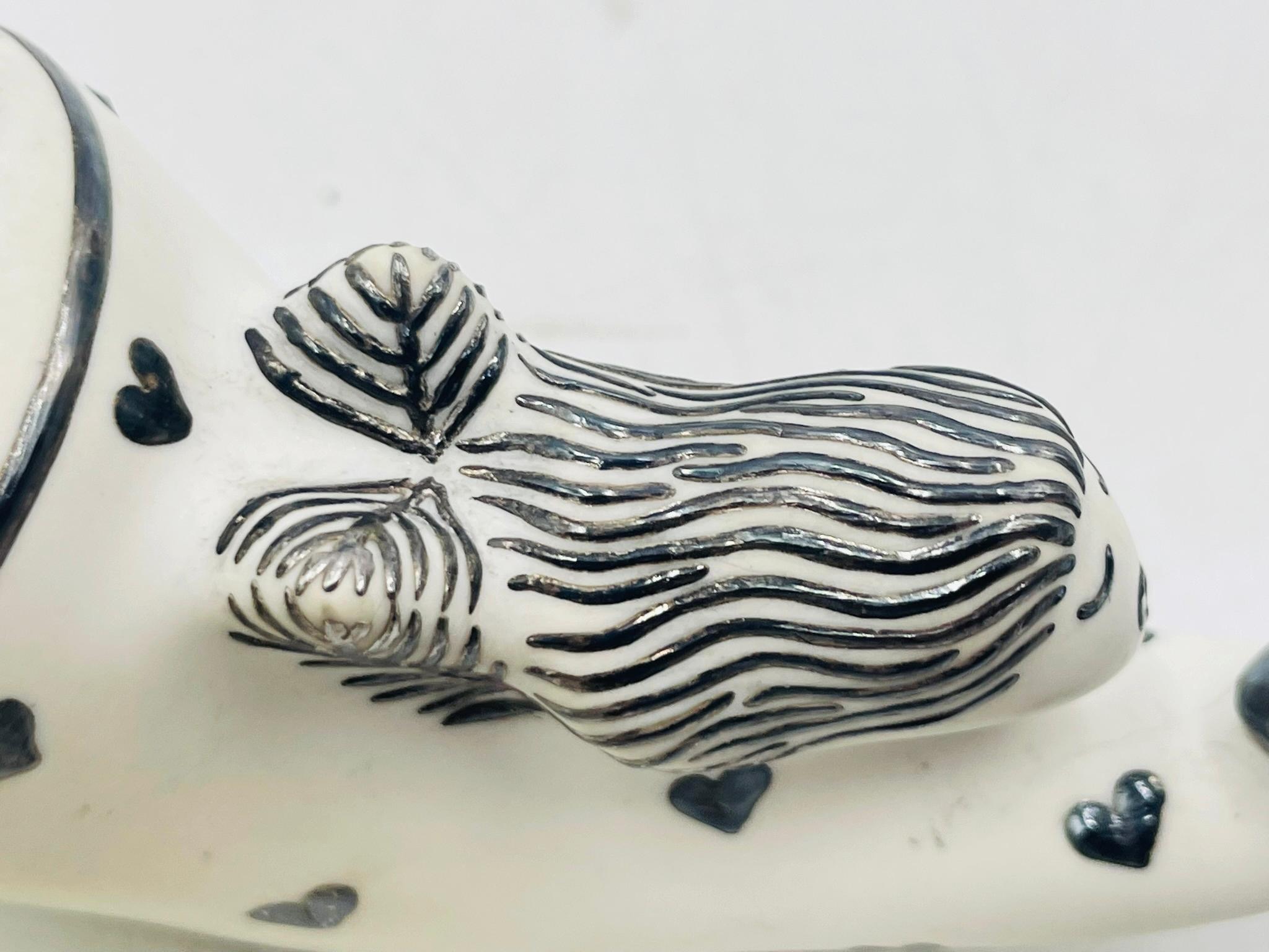 Salière et poivrière en argent et porcelaine d'Emilia Castillo, années 1980 en vente 9