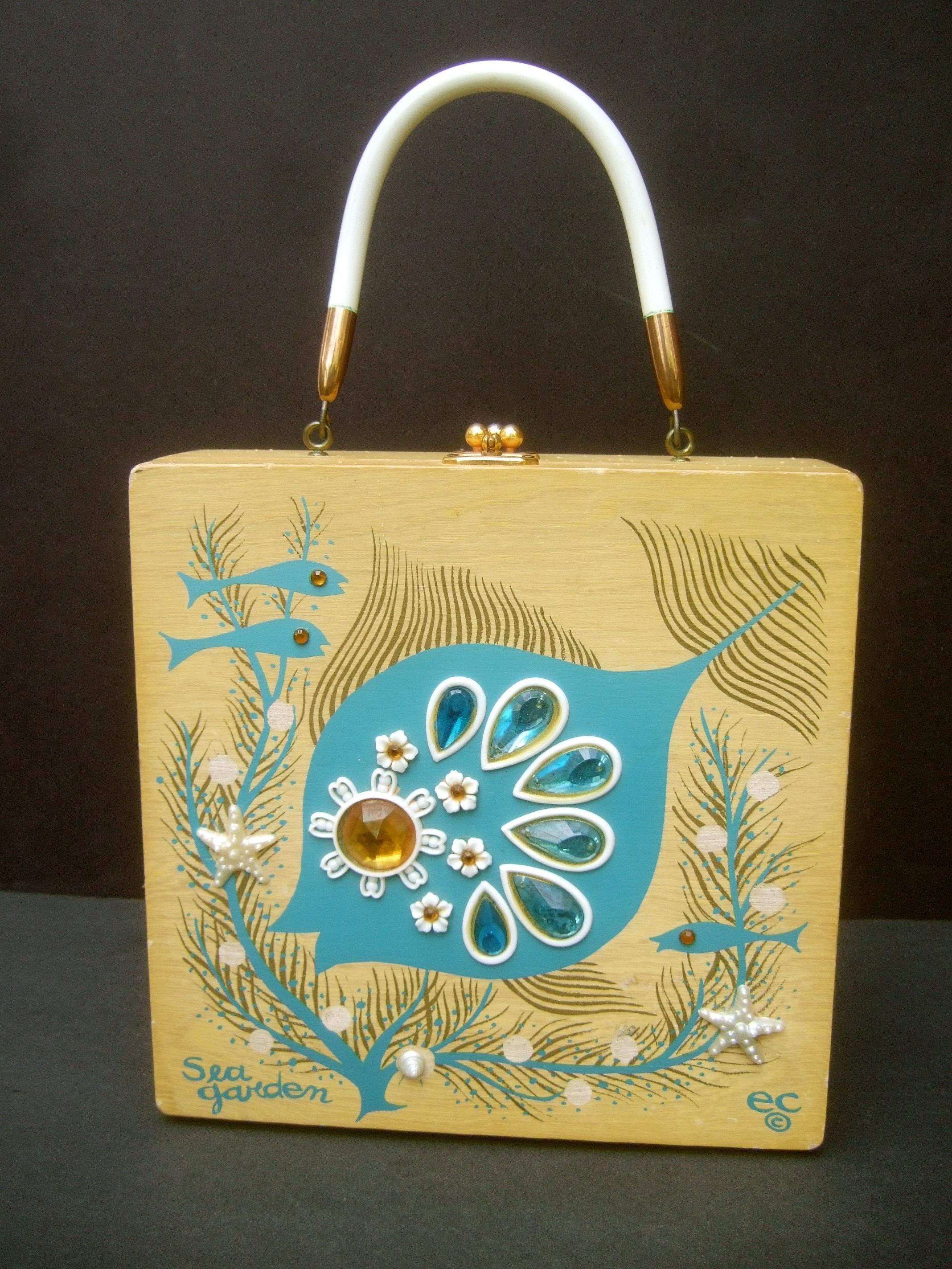 enid collins peacock purse