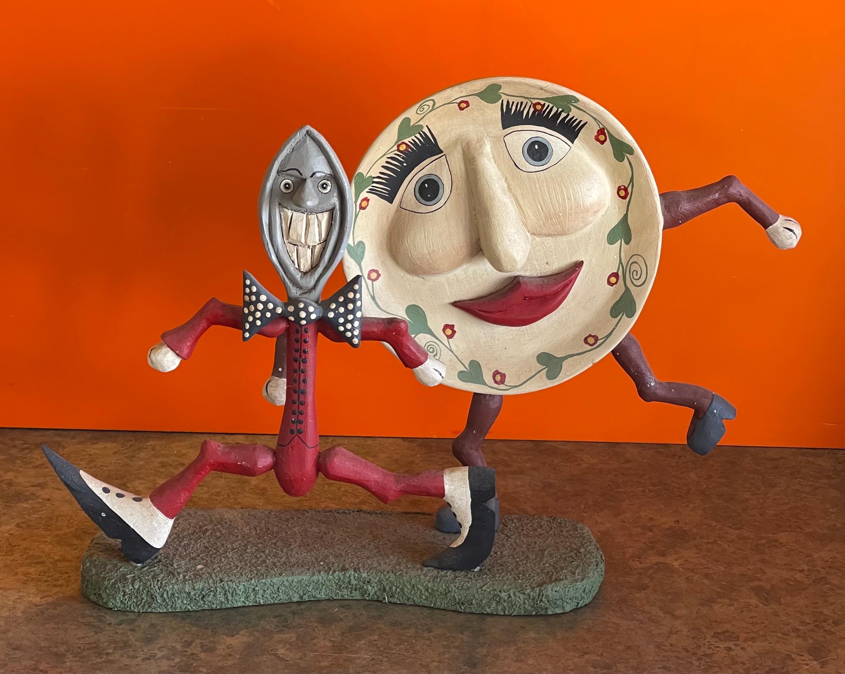 Whimsical Folk Art sculpture 