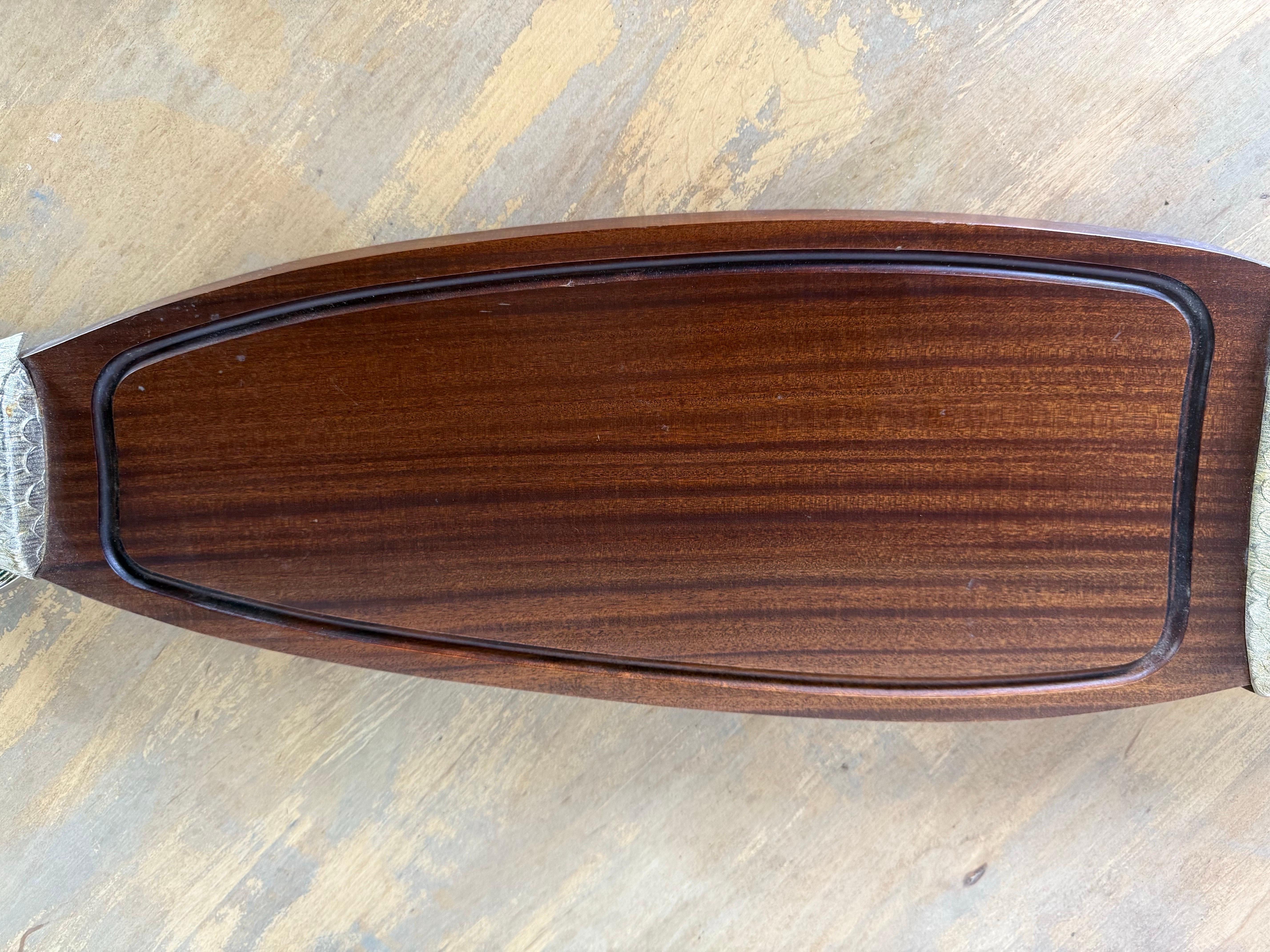 Modern Whimsical French Fish Serving Tray For Sale
