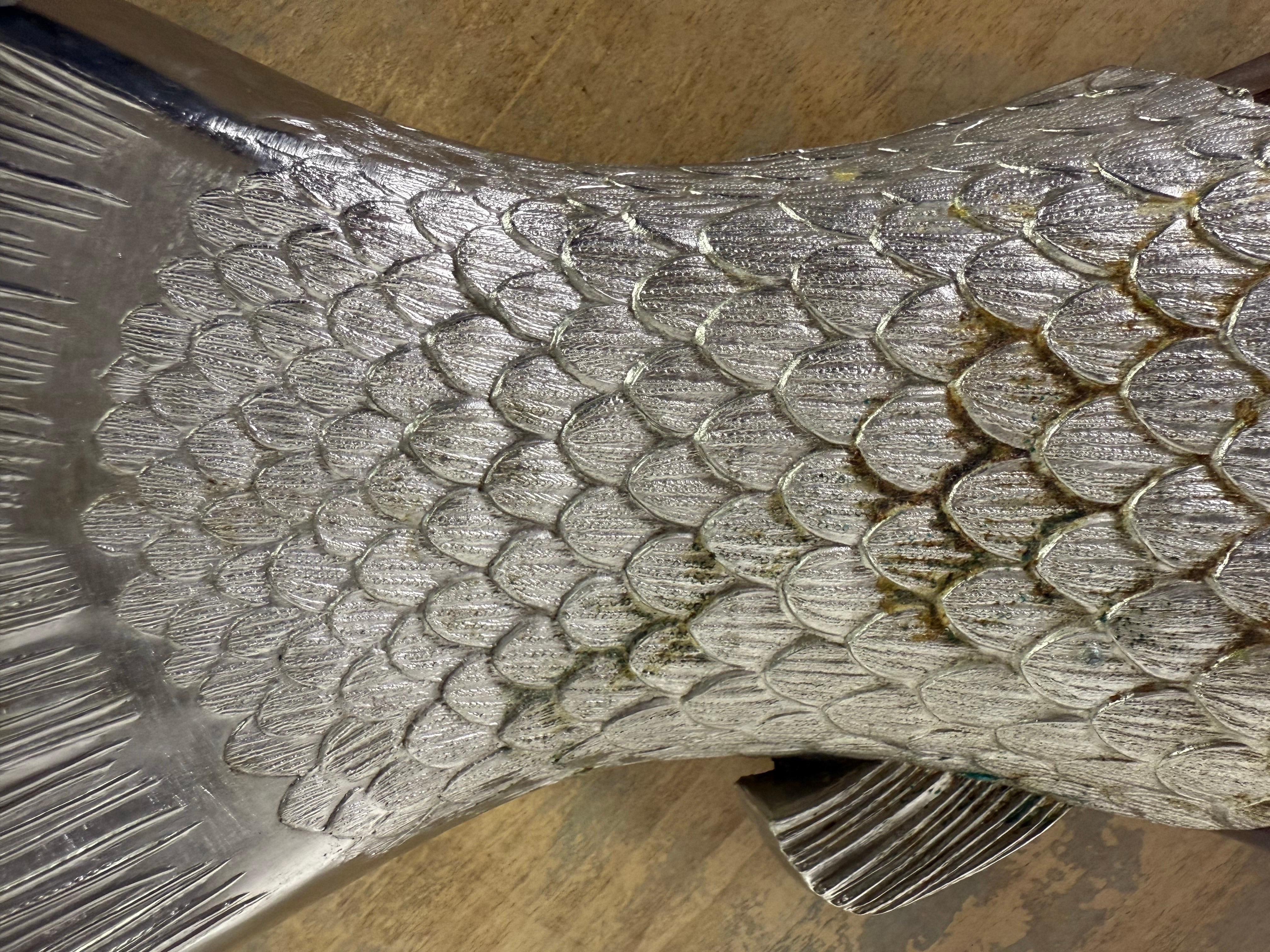 20th Century Whimsical French Fish Serving Tray For Sale