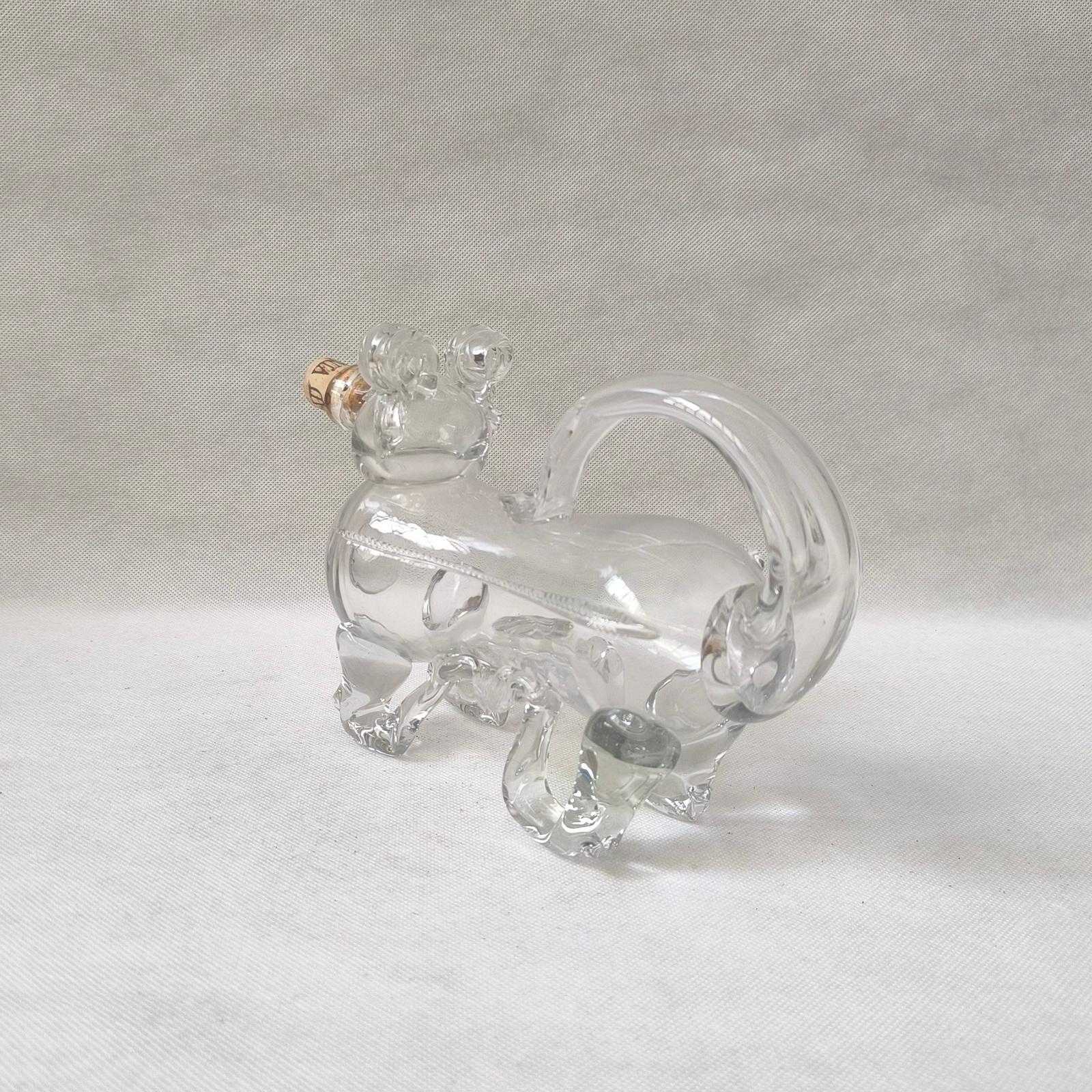 Norvégien Carafe à décanter en verre en forme d'animal 