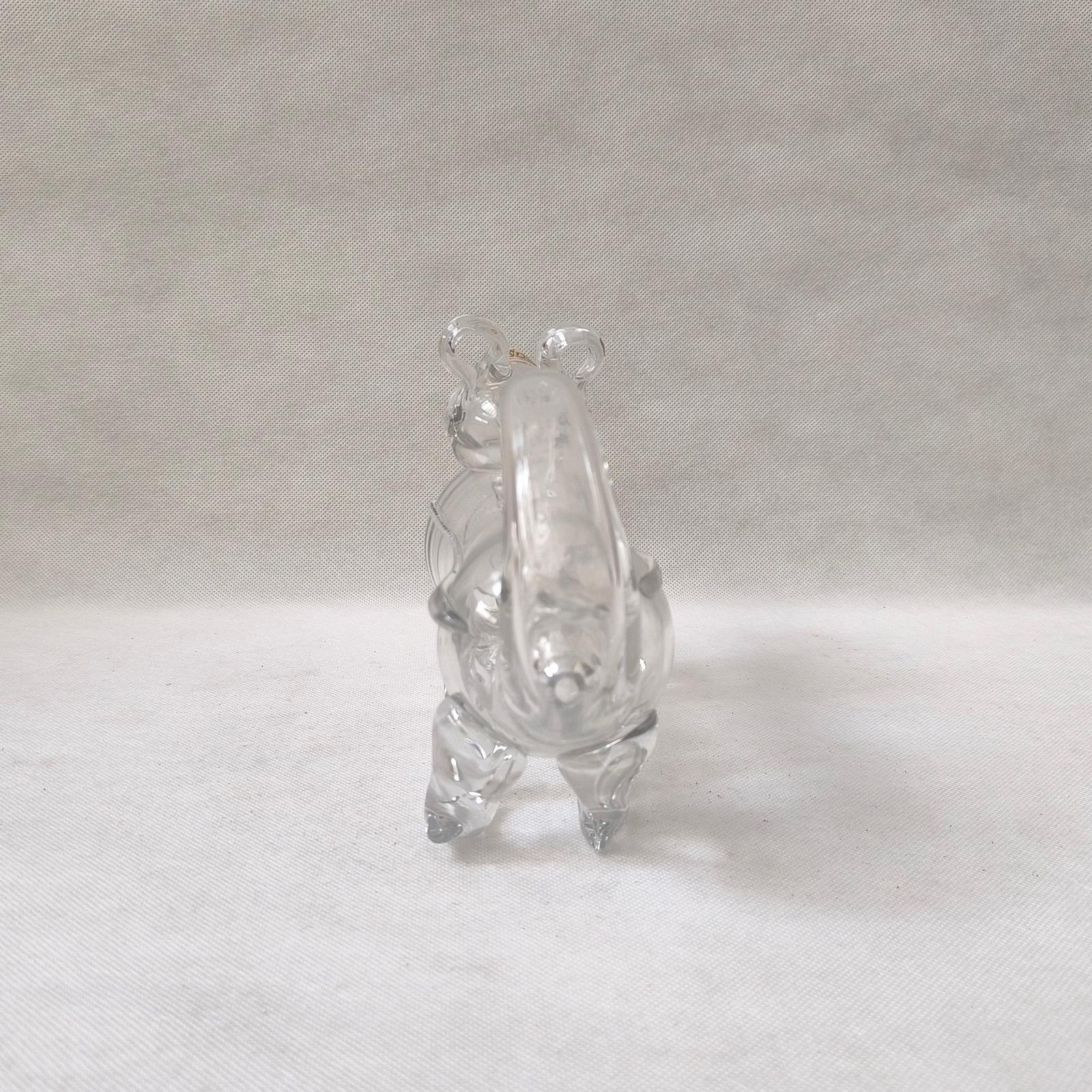 Fait main Carafe à décanter en verre en forme d'animal 