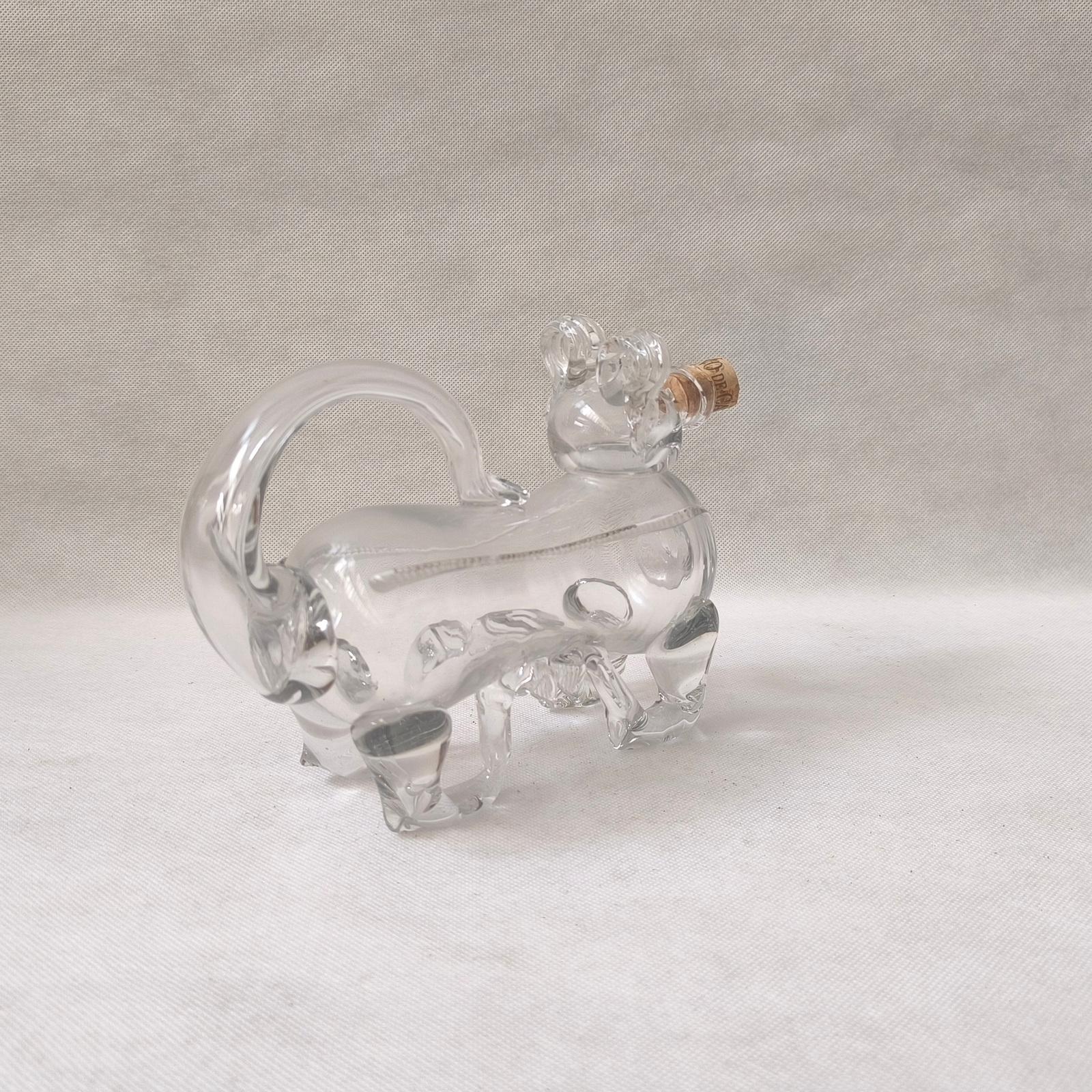 Carafe à décanter en verre en forme d'animal 