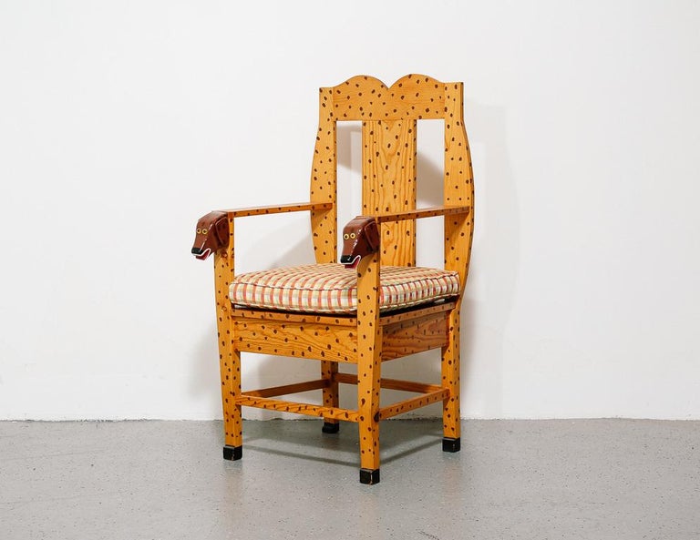 Whimsical Hand Built Dog Armchair at 1stDibs