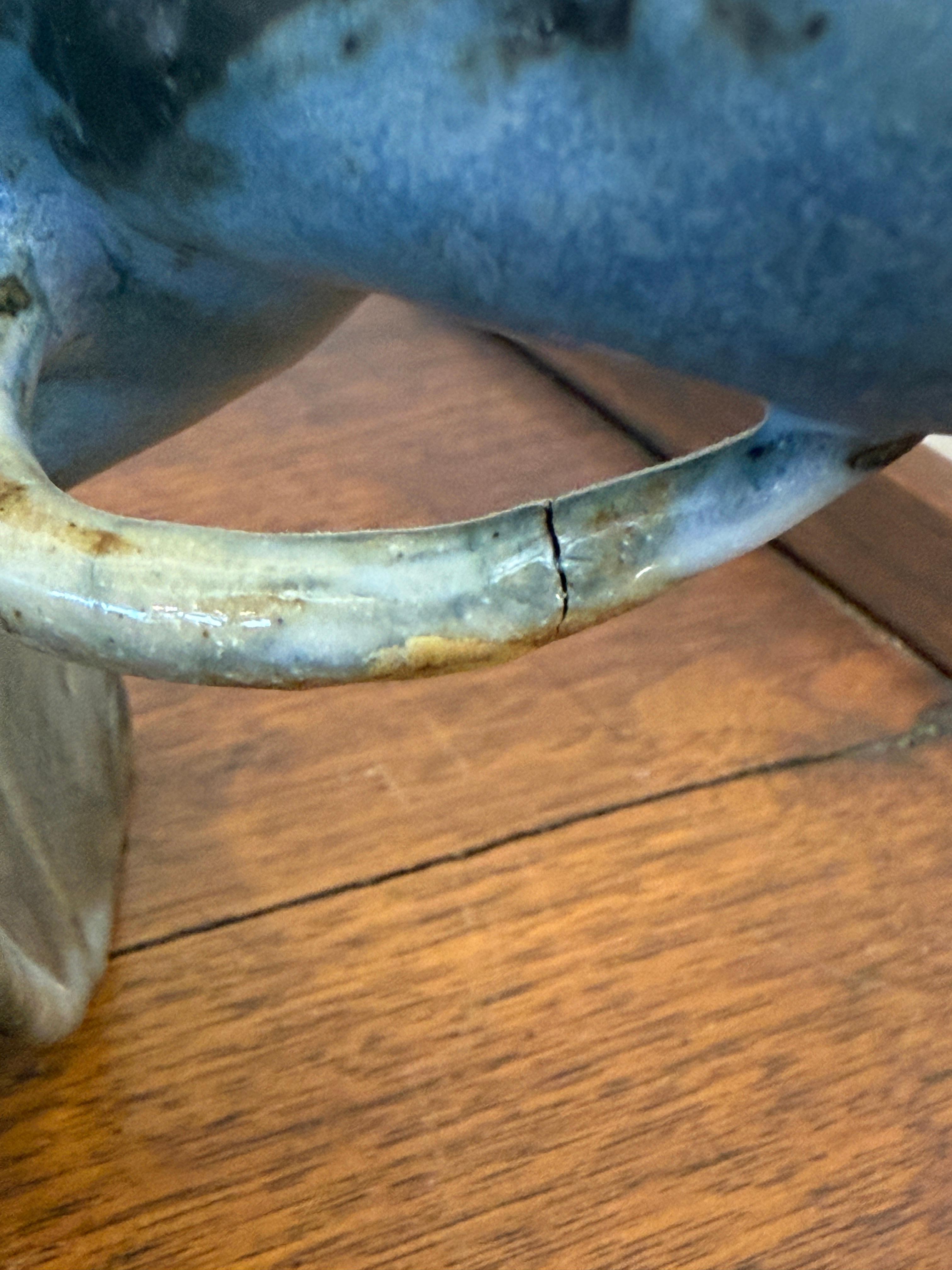 Éléphant fantaisiste en poterie émaillée, tourné à la main en vente 4