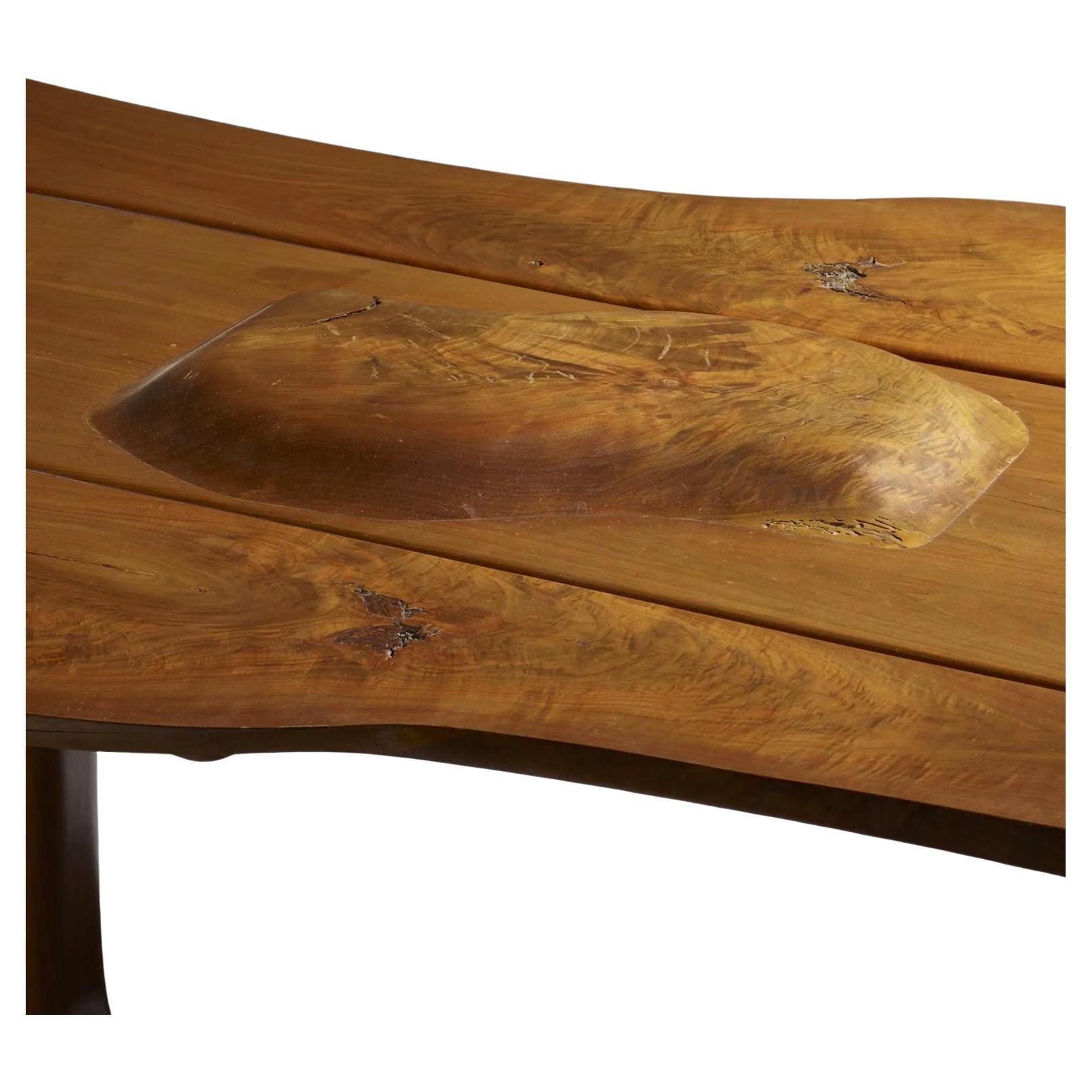Américain Table de salle à manger fantaisiste fabriquée à la main en Studio Craft 1974 par Ejner Pagh en vente