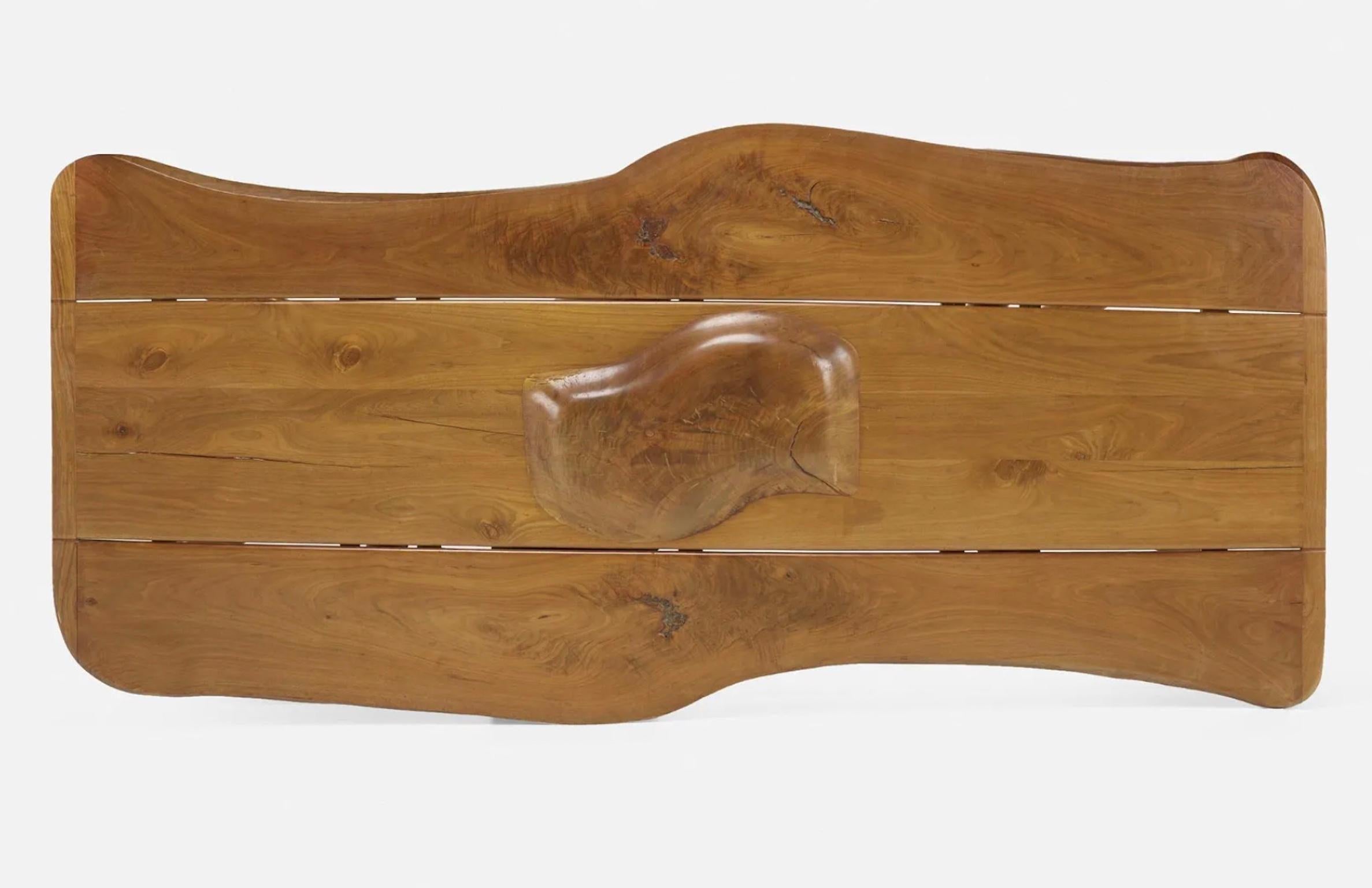 Travail du bois Table de salle à manger fantaisiste fabriquée à la main en Studio Craft 1974 par Ejner Pagh en vente