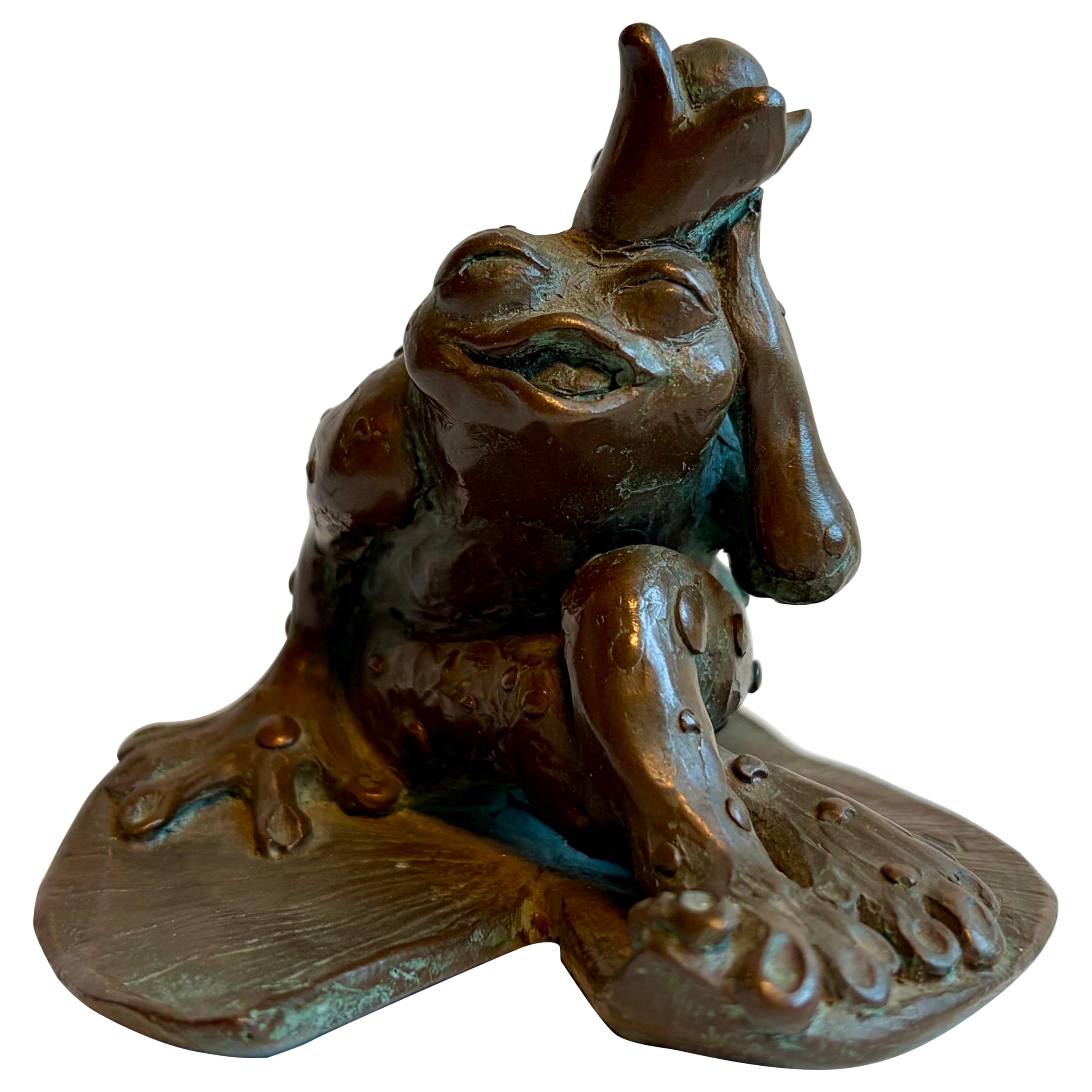 Skurriler Briefbeschwerer "Froschkönig"