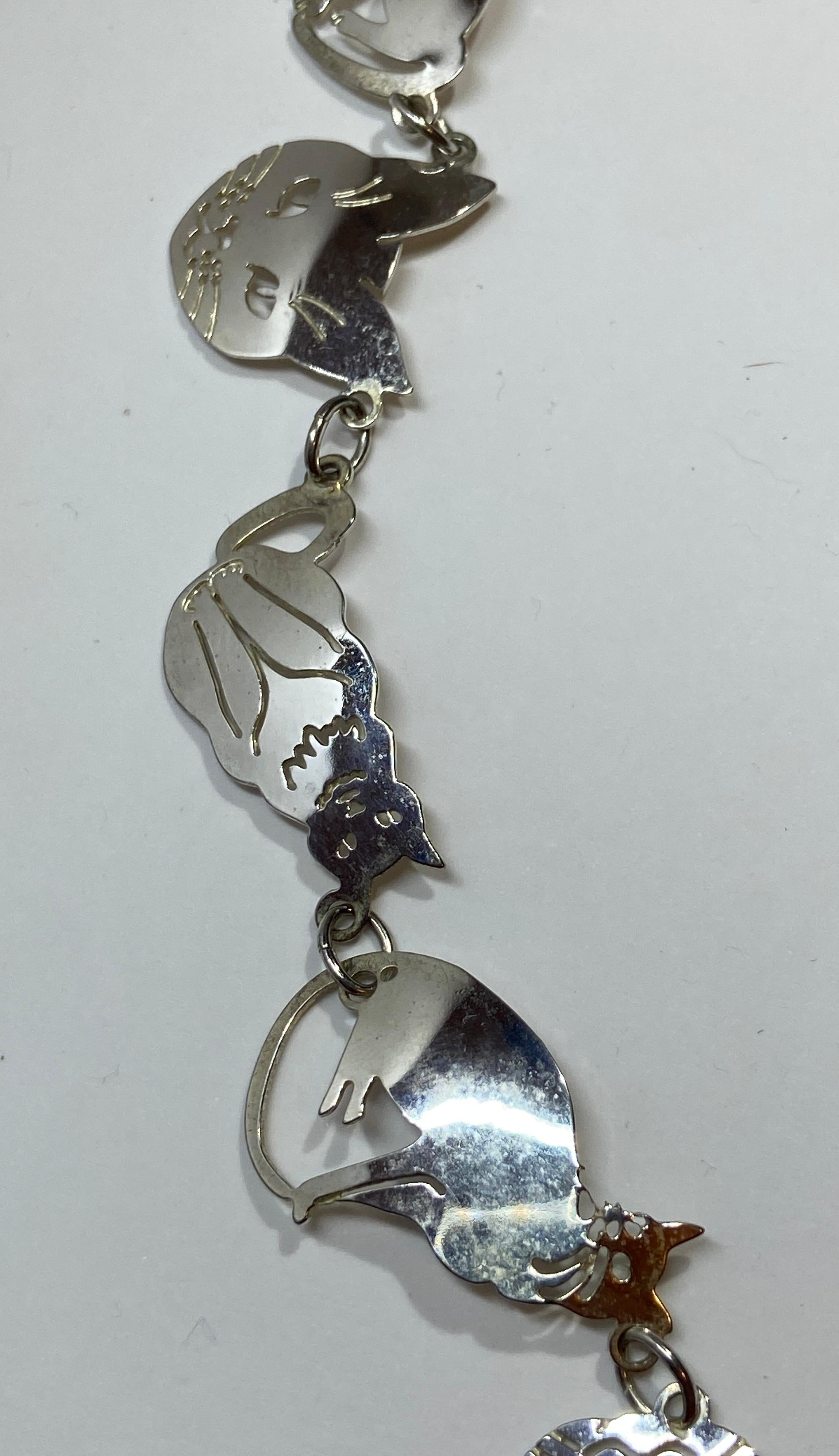 Collier fantaisiste en argent sterling avec maillon de chaîne : 