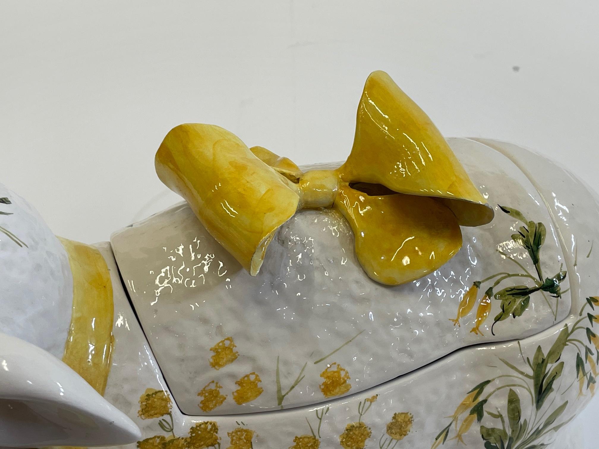 Whimsical Italian Ceramic Lamb Tureen 1
