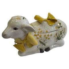 Whimsical Italian Ceramic Lamb Tureen